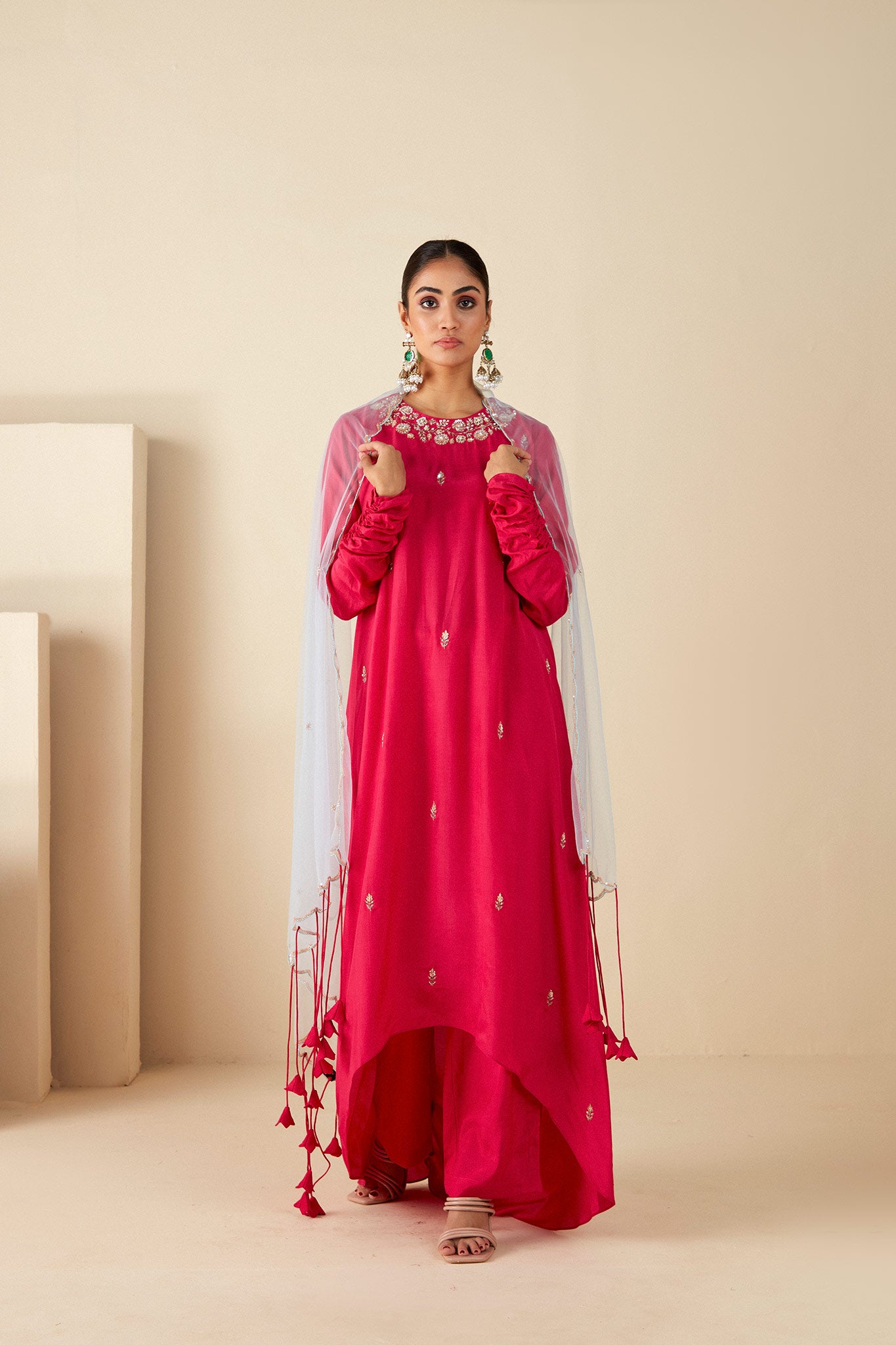 Pink A-Line Suit Set