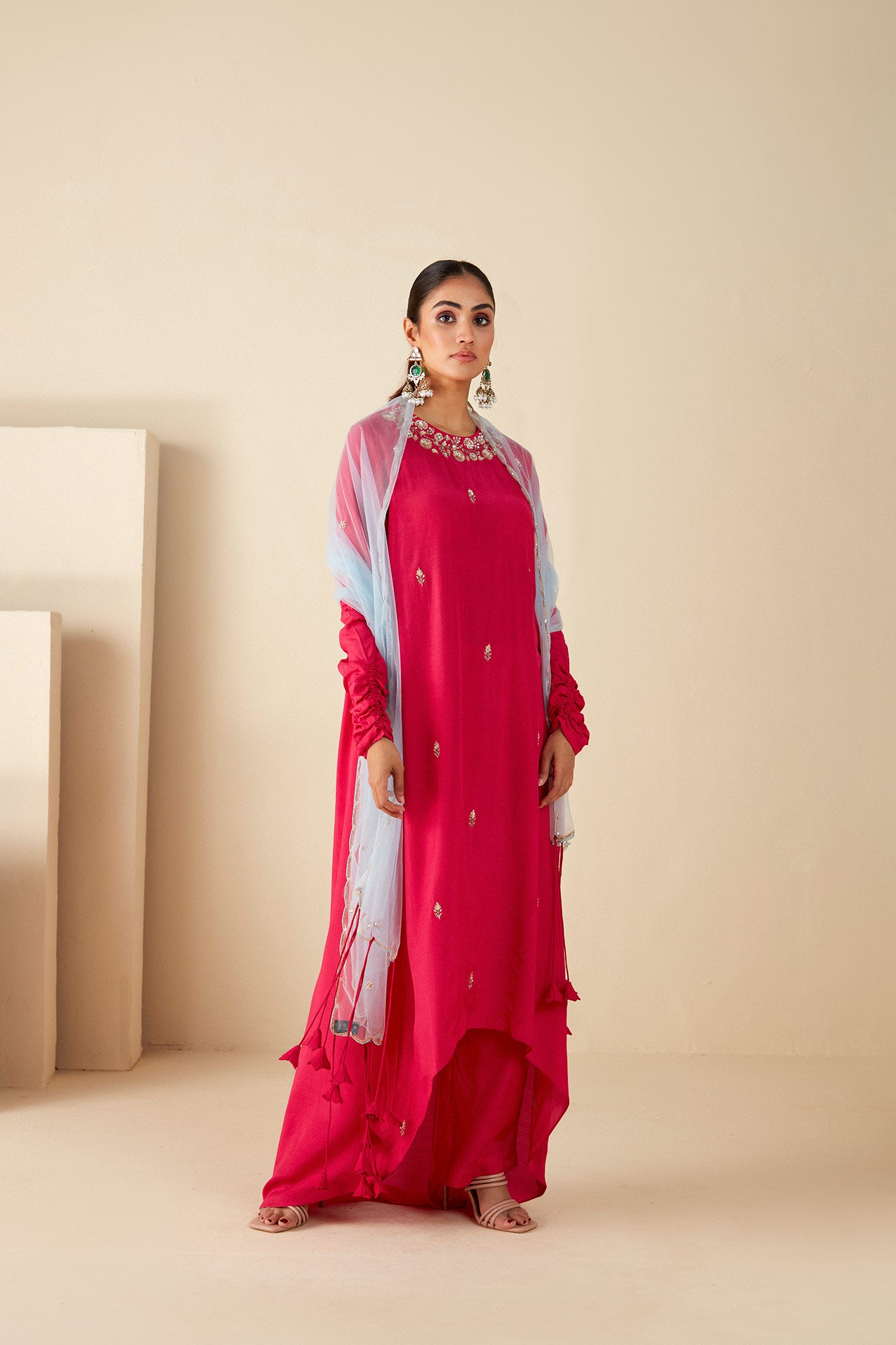 Pink A-Line Suit Set