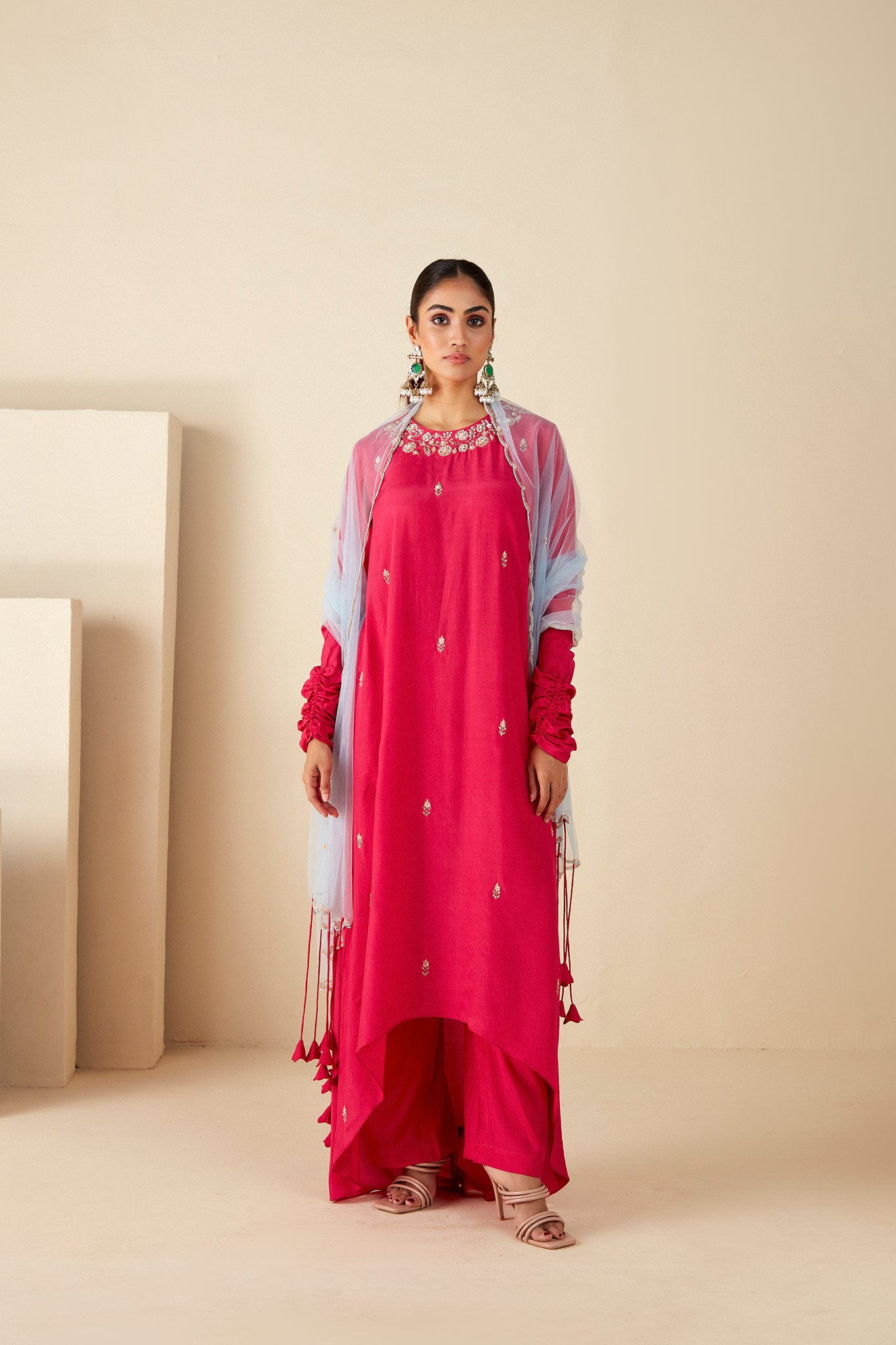Pink A-Line Suit Set