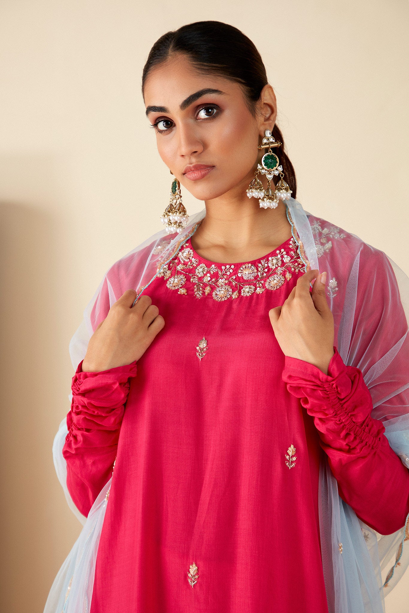 Pink A-Line Suit Set