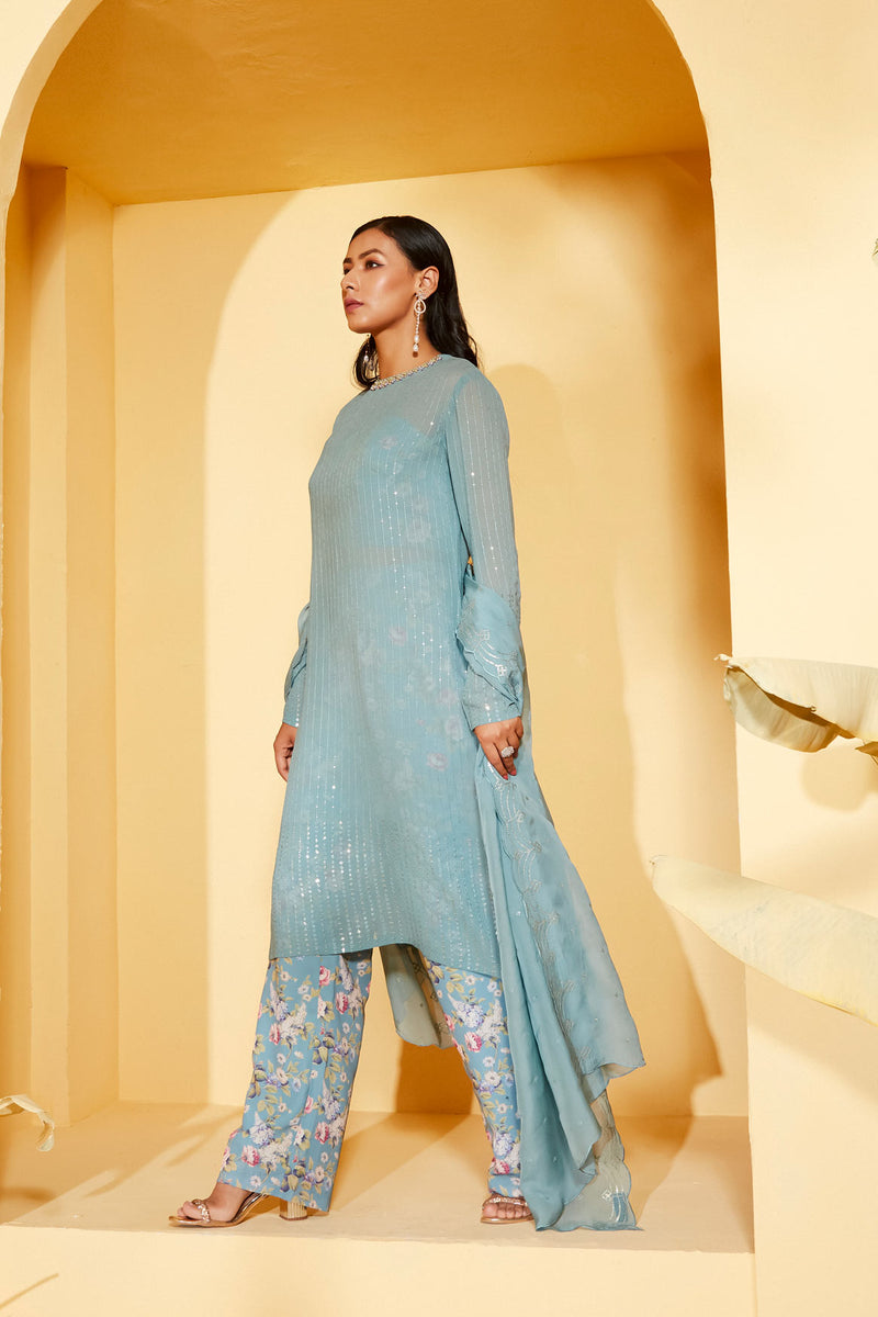 LIGHT BLUE KURTA SET Suruchi Parakh
