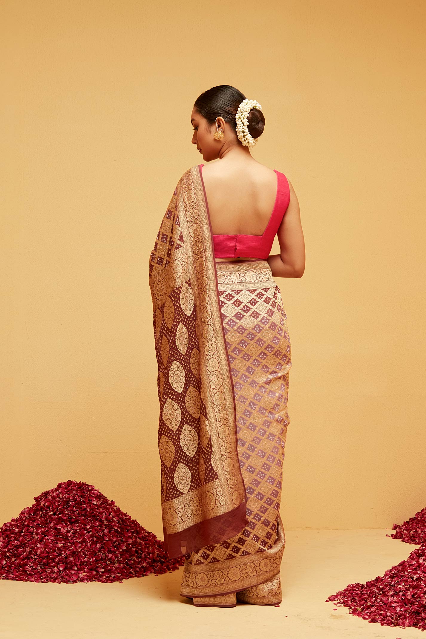 BROWN Traditional banarasee saree