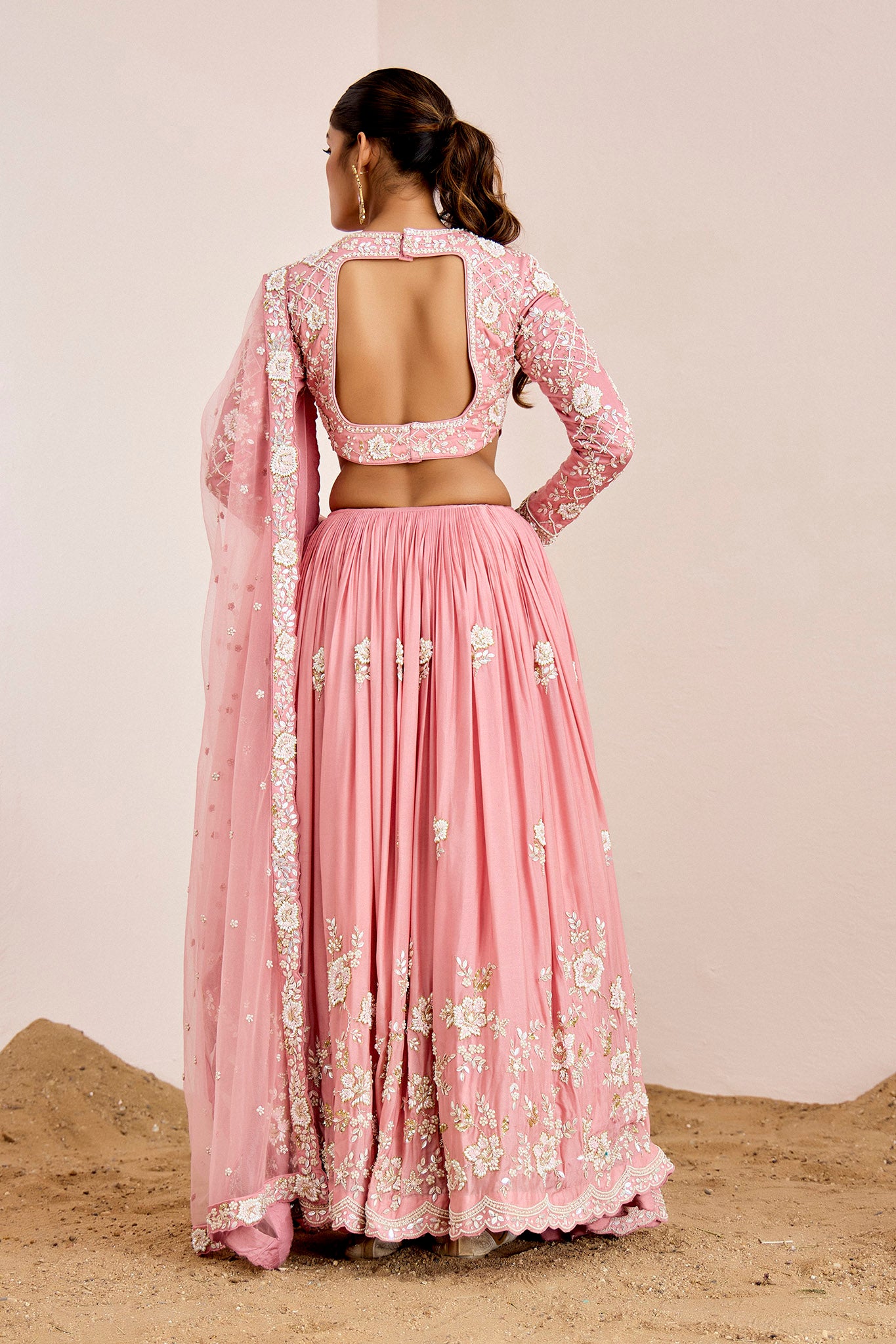 PINK BRIDAL LEHENGA SET