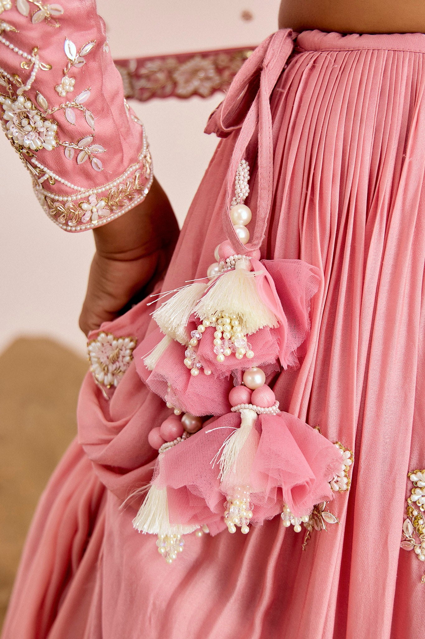 PINK BRIDAL LEHENGA SET