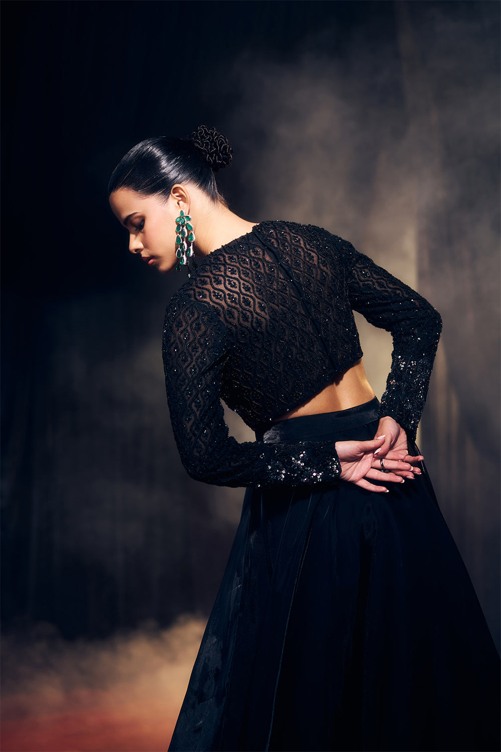 Black Lehenga Set