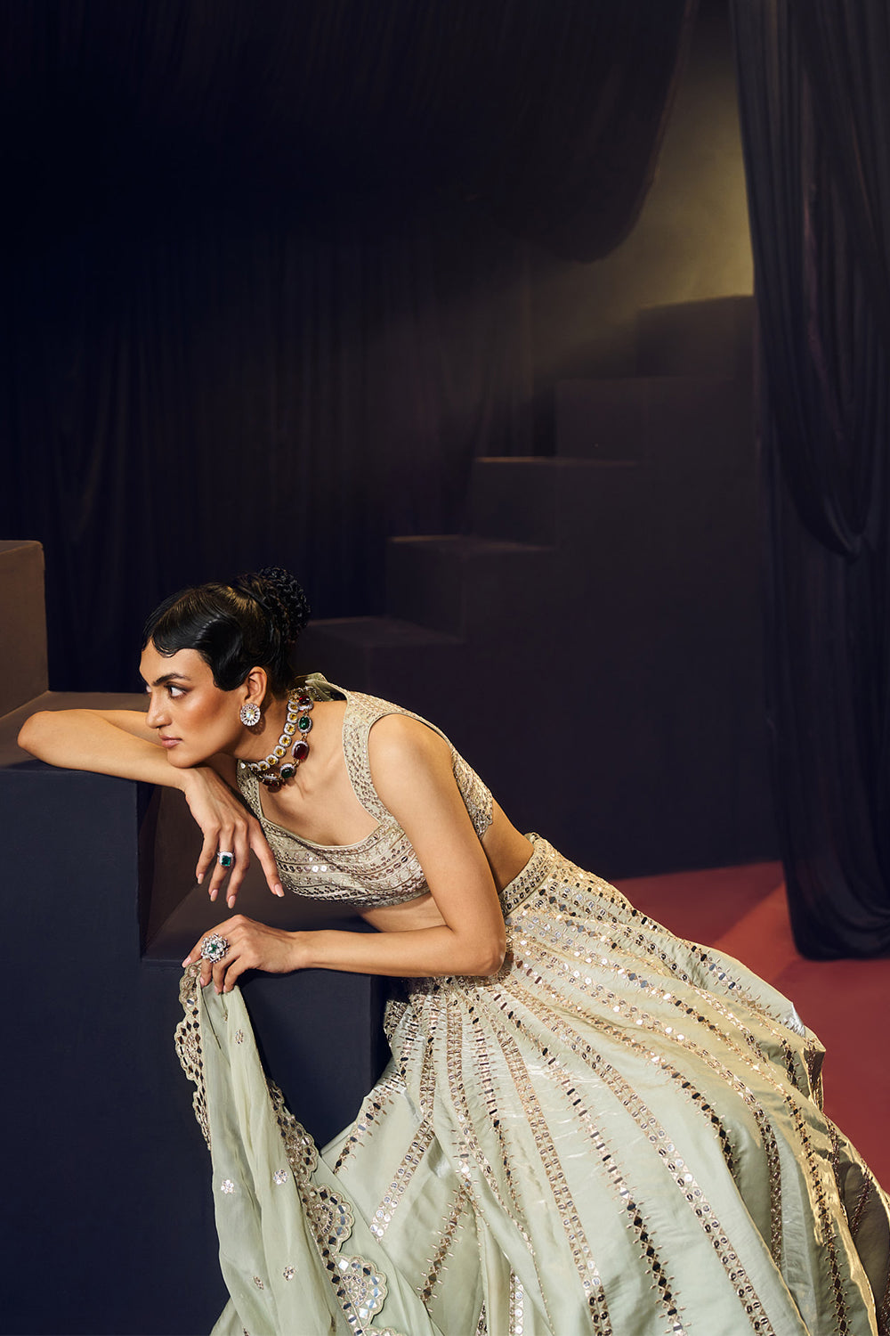 Sea Green Lehenga Set