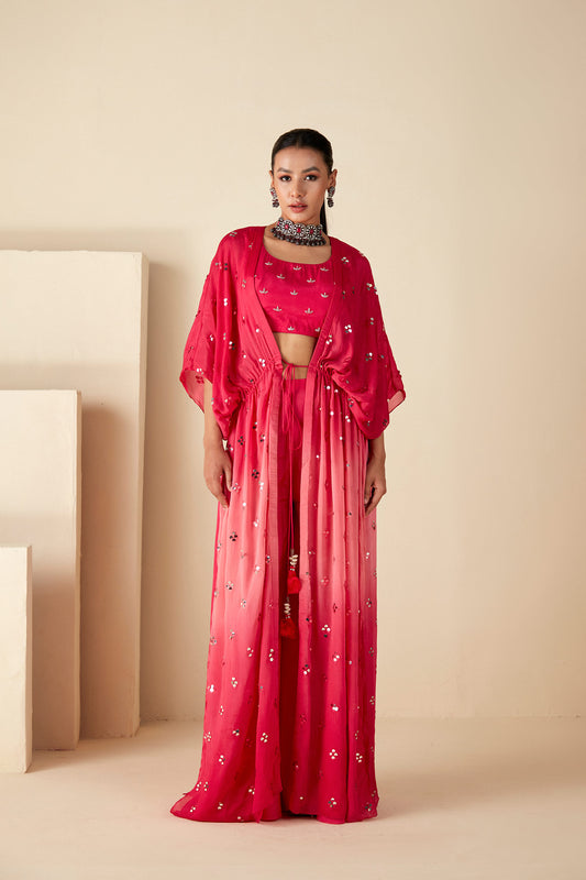 Pink Ombre Kaftan Sets