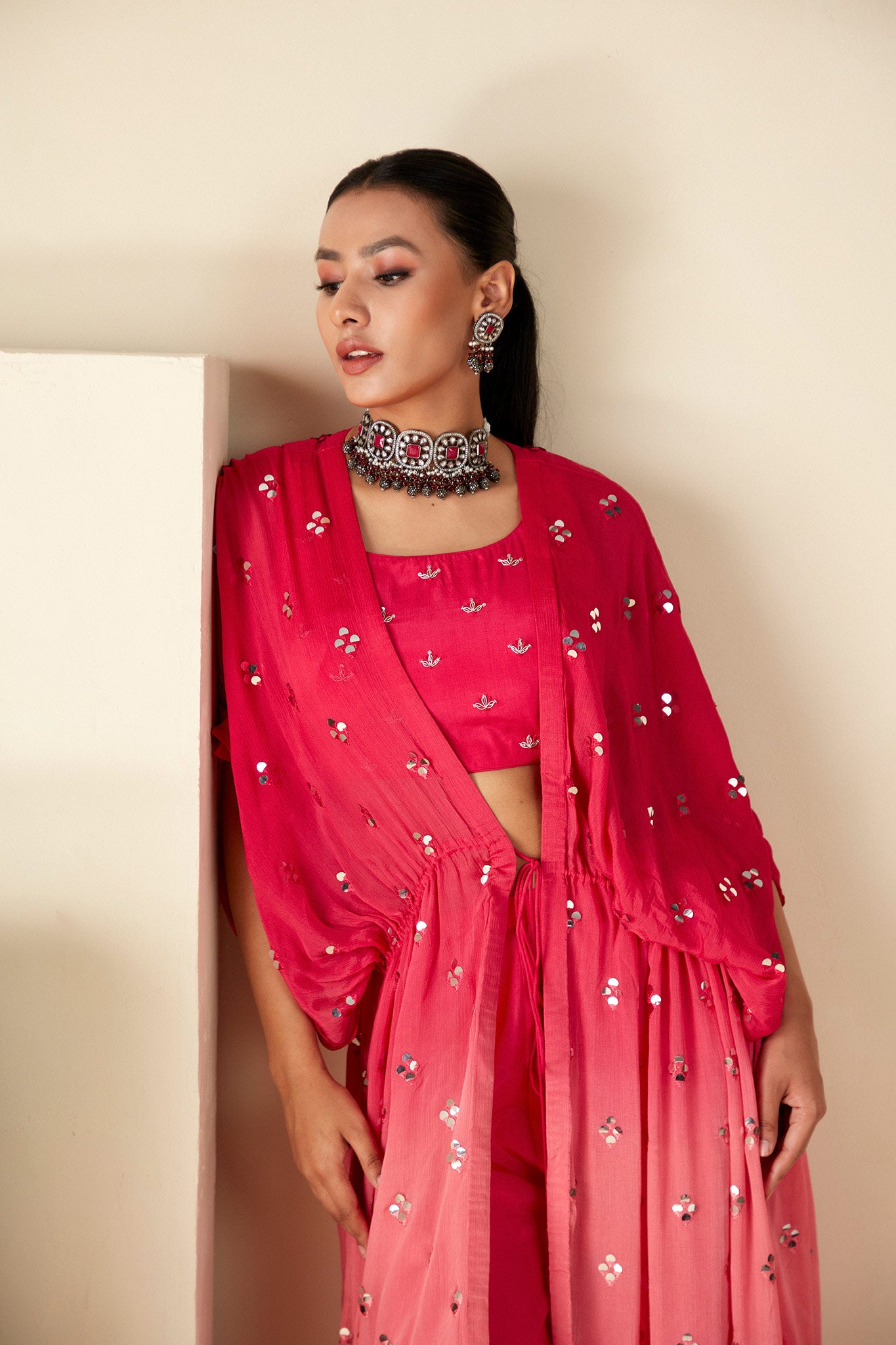 Pink Ombre Kaftan Sets