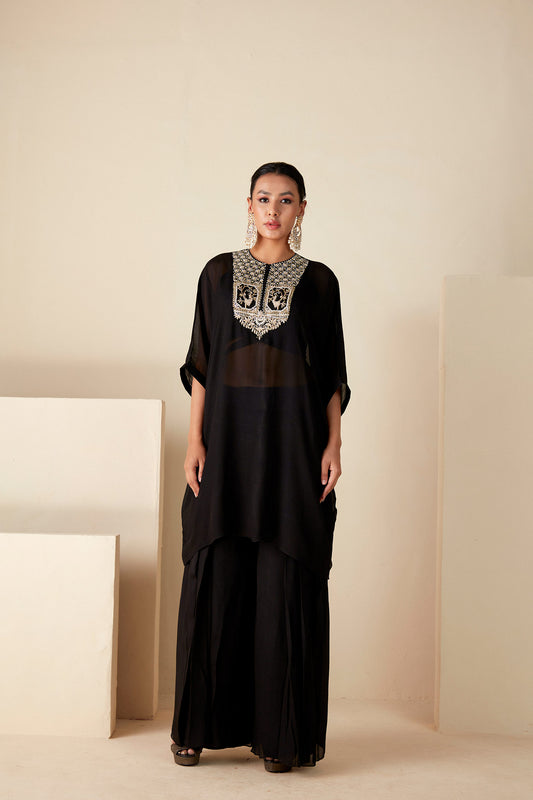 Black kaftan Pant Sets