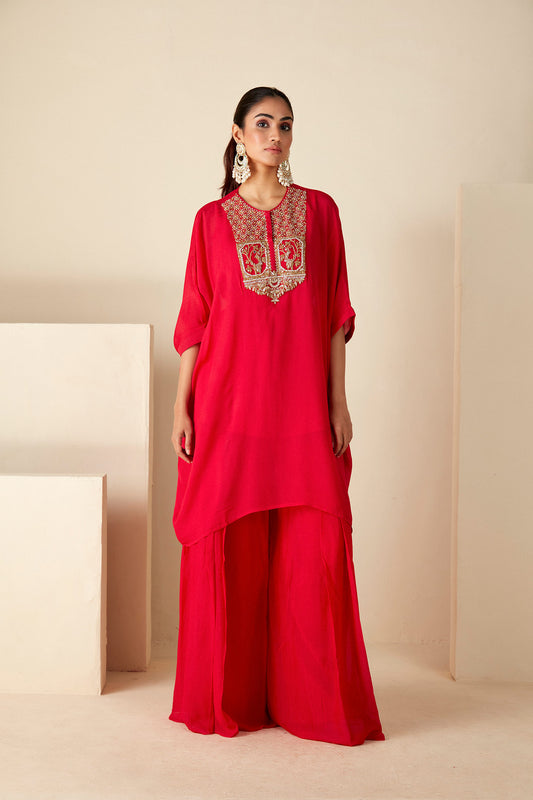 Red coord Kaftan Sets