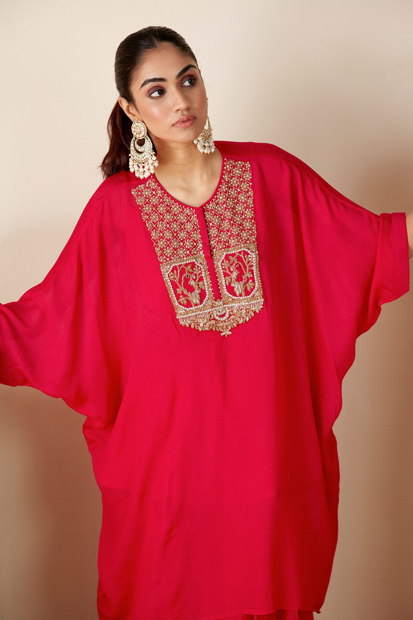 Red coord Kaftan Sets