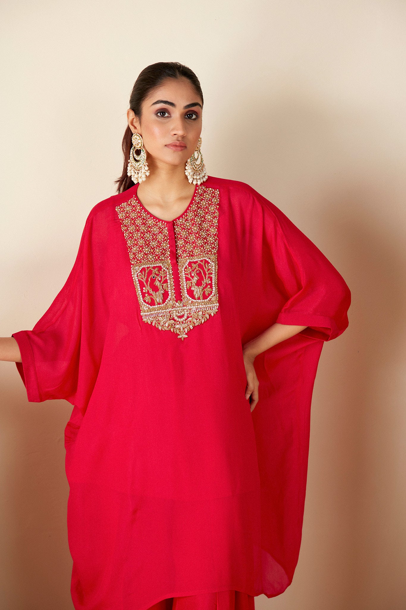 Red coord Kaftan Sets