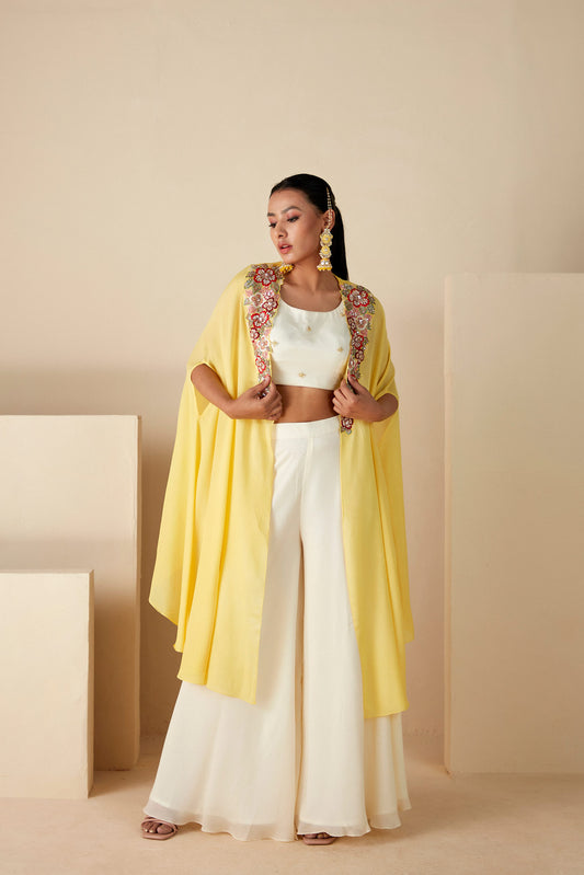 Yellow 3 PIECE CAPE Sets