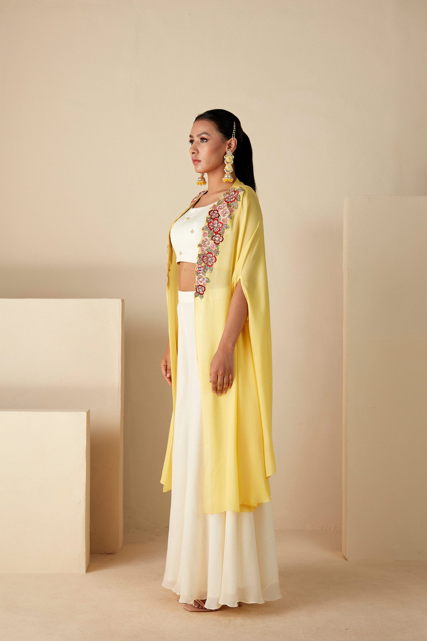 Yellow 3 PIECE CAPE Sets