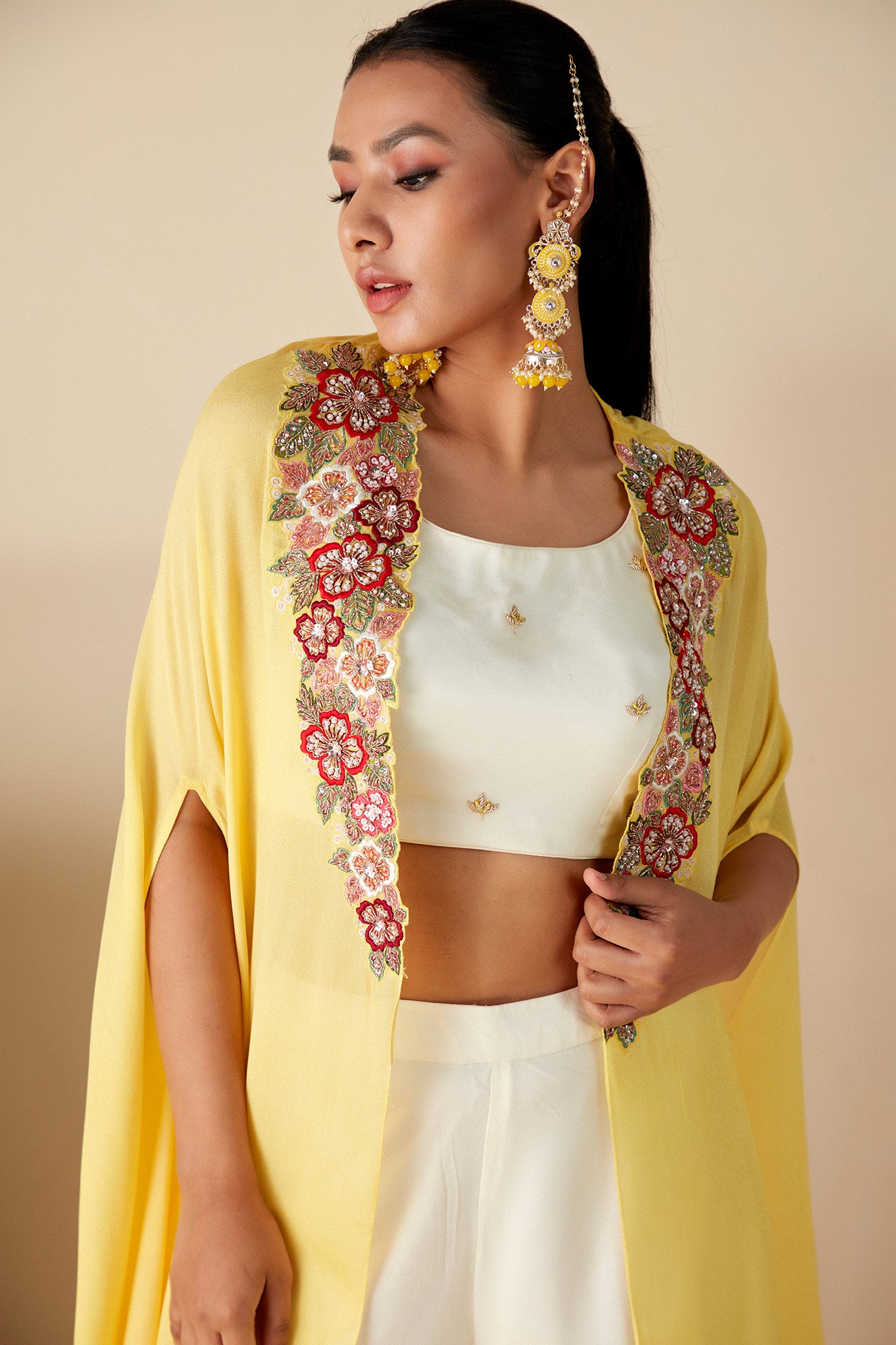 Yellow 3 PIECE CAPE Sets