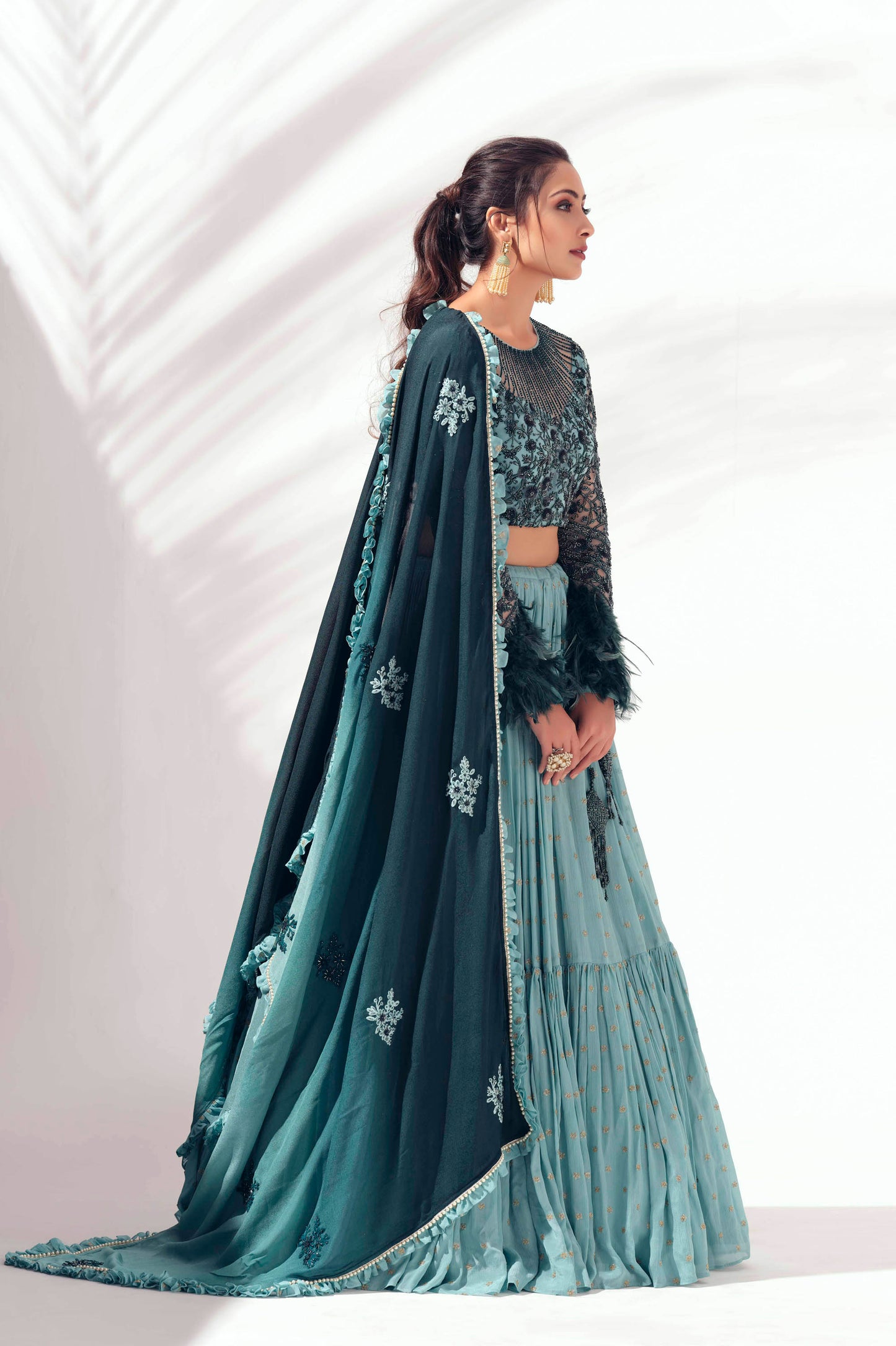 ICE Green Lehenga Set