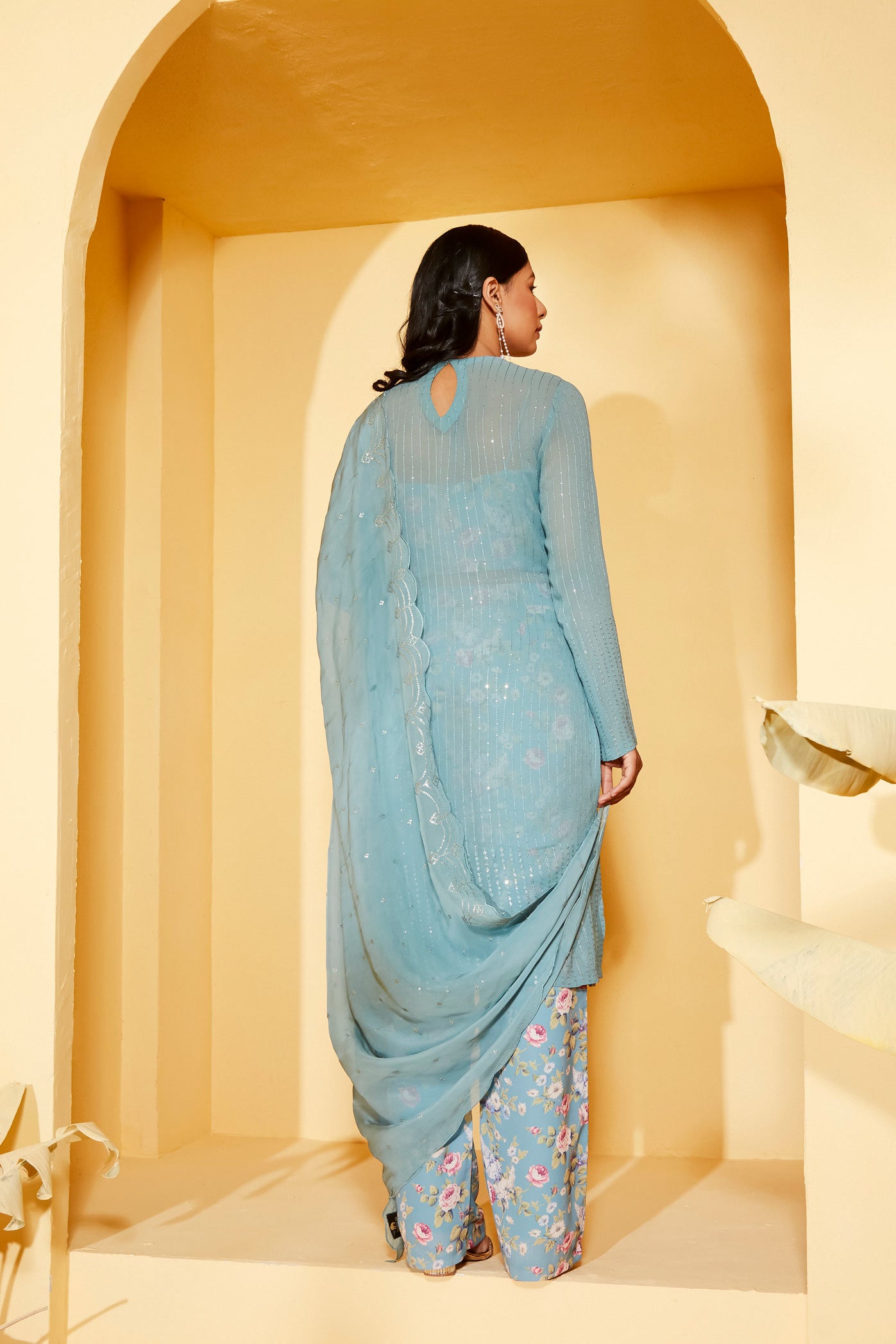 LIGHT BLUE KURTA SET