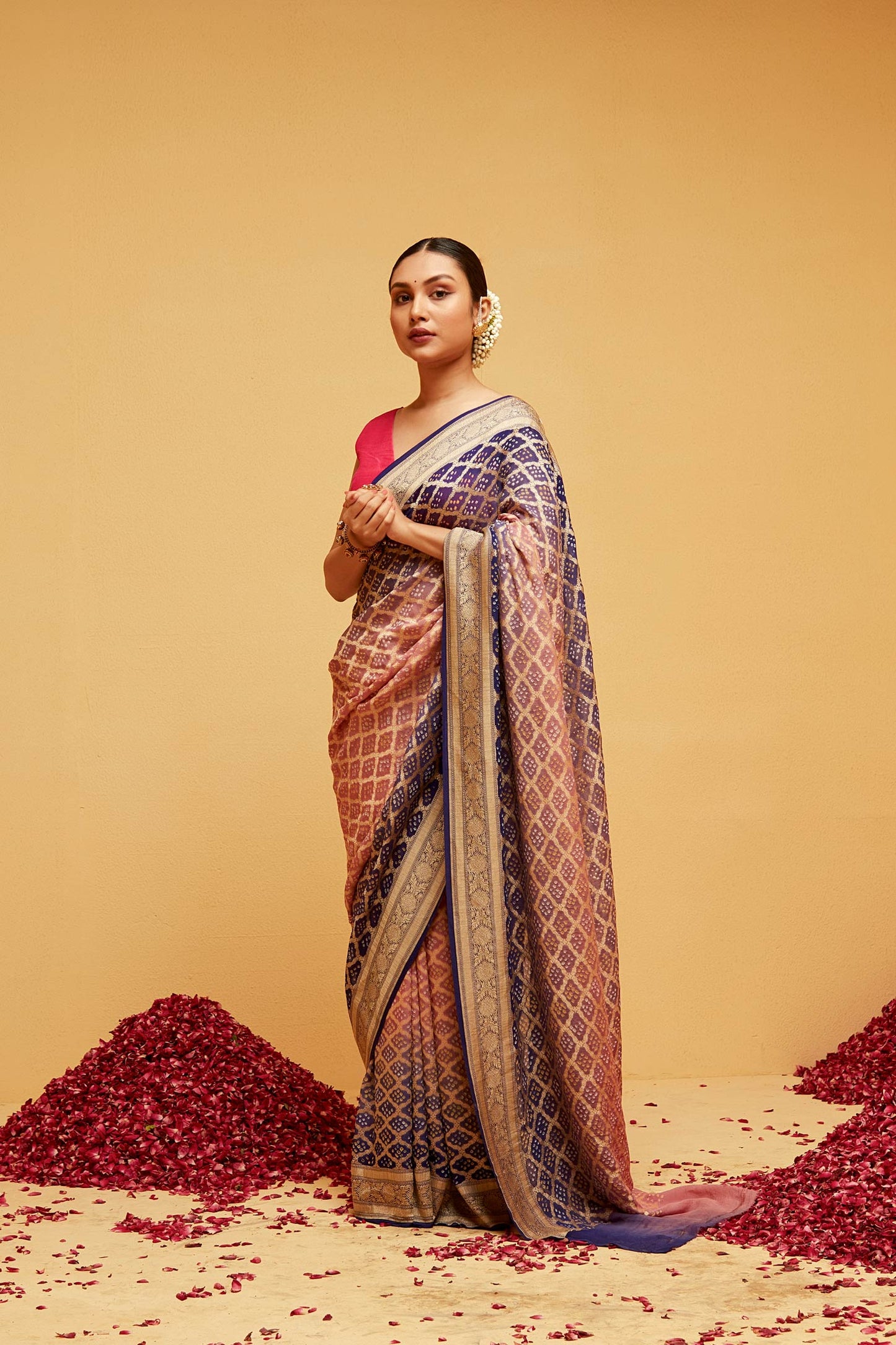 VOILET Traditional banarasee saree