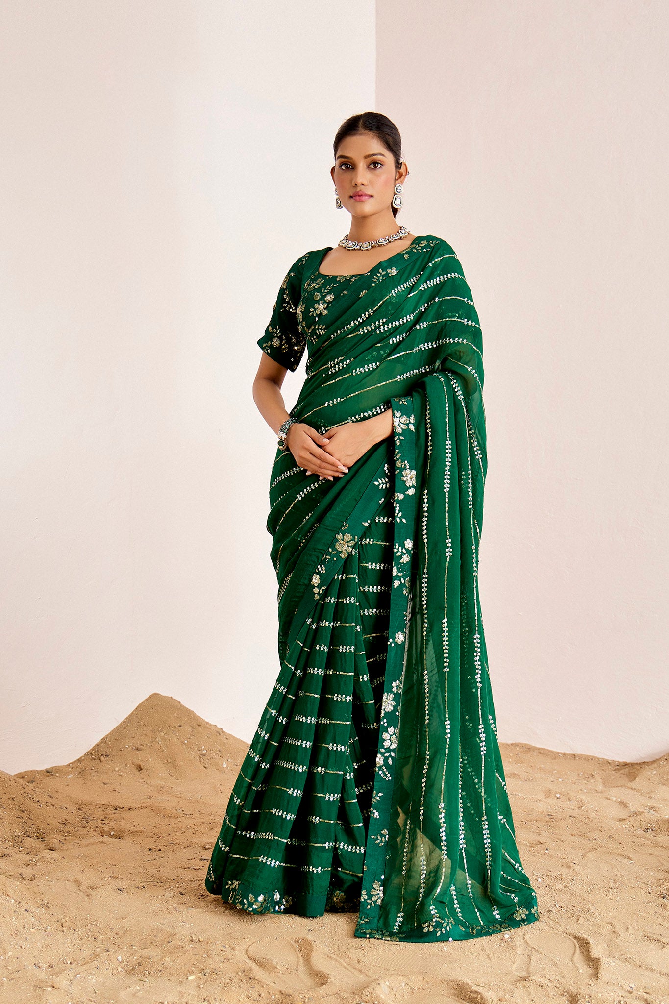 GREEN SAREE