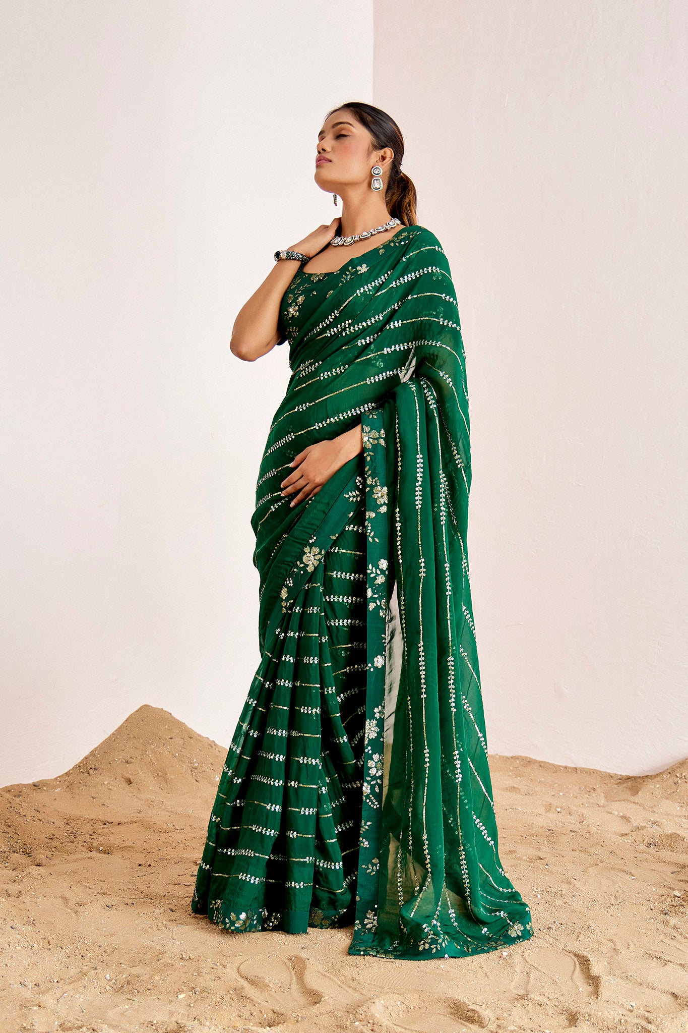 GREEN SAREE