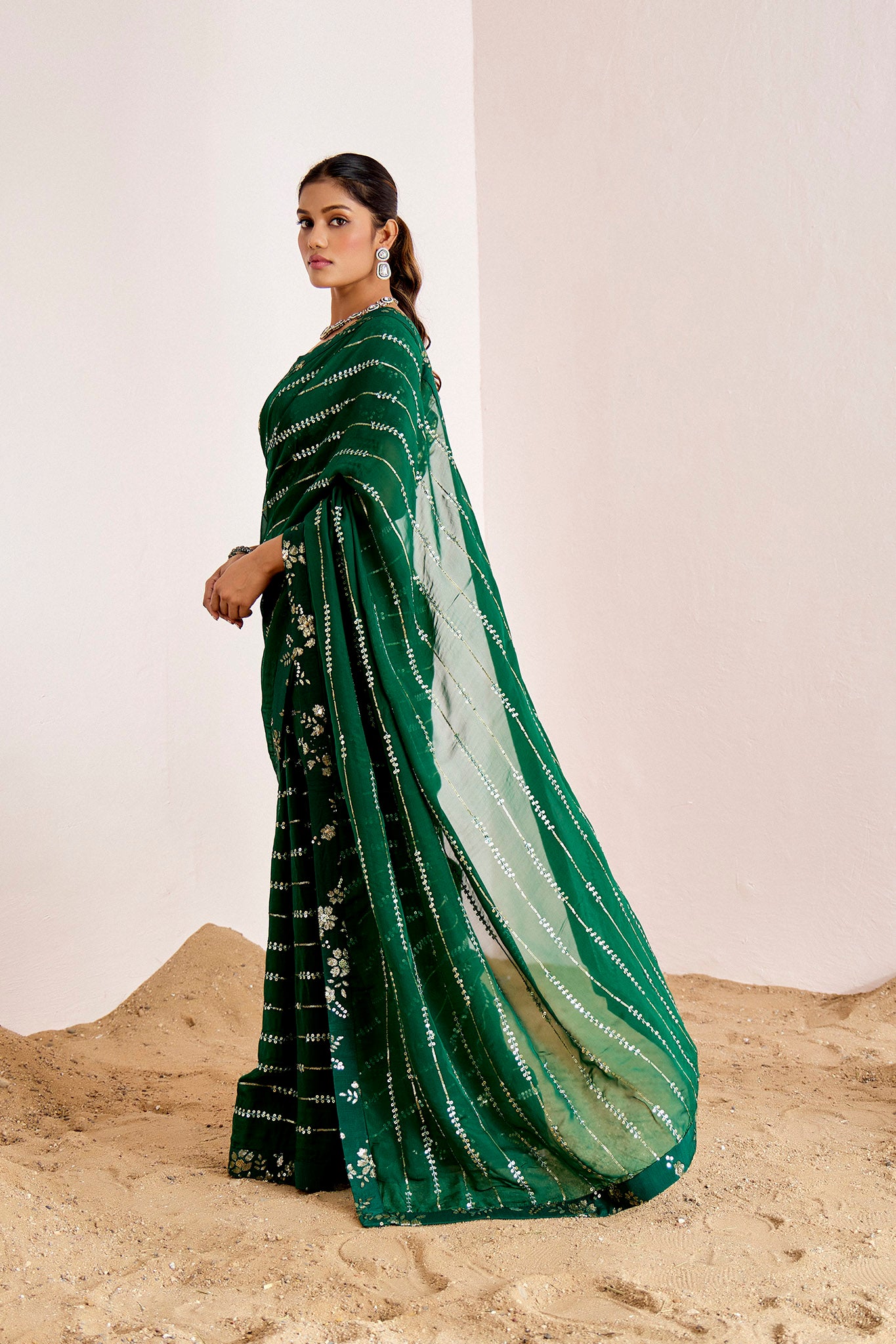 GREEN SAREE