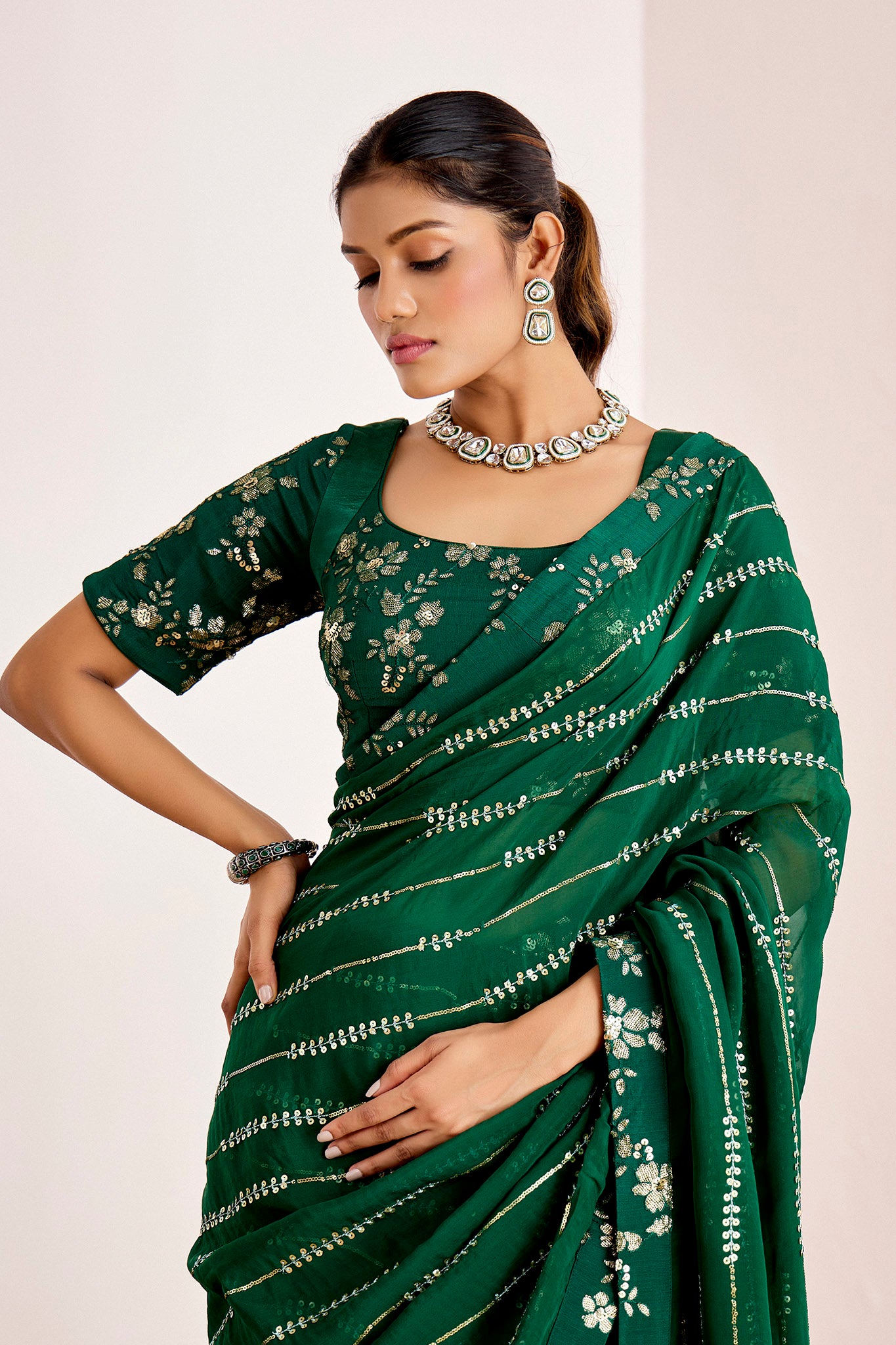 GREEN SAREE