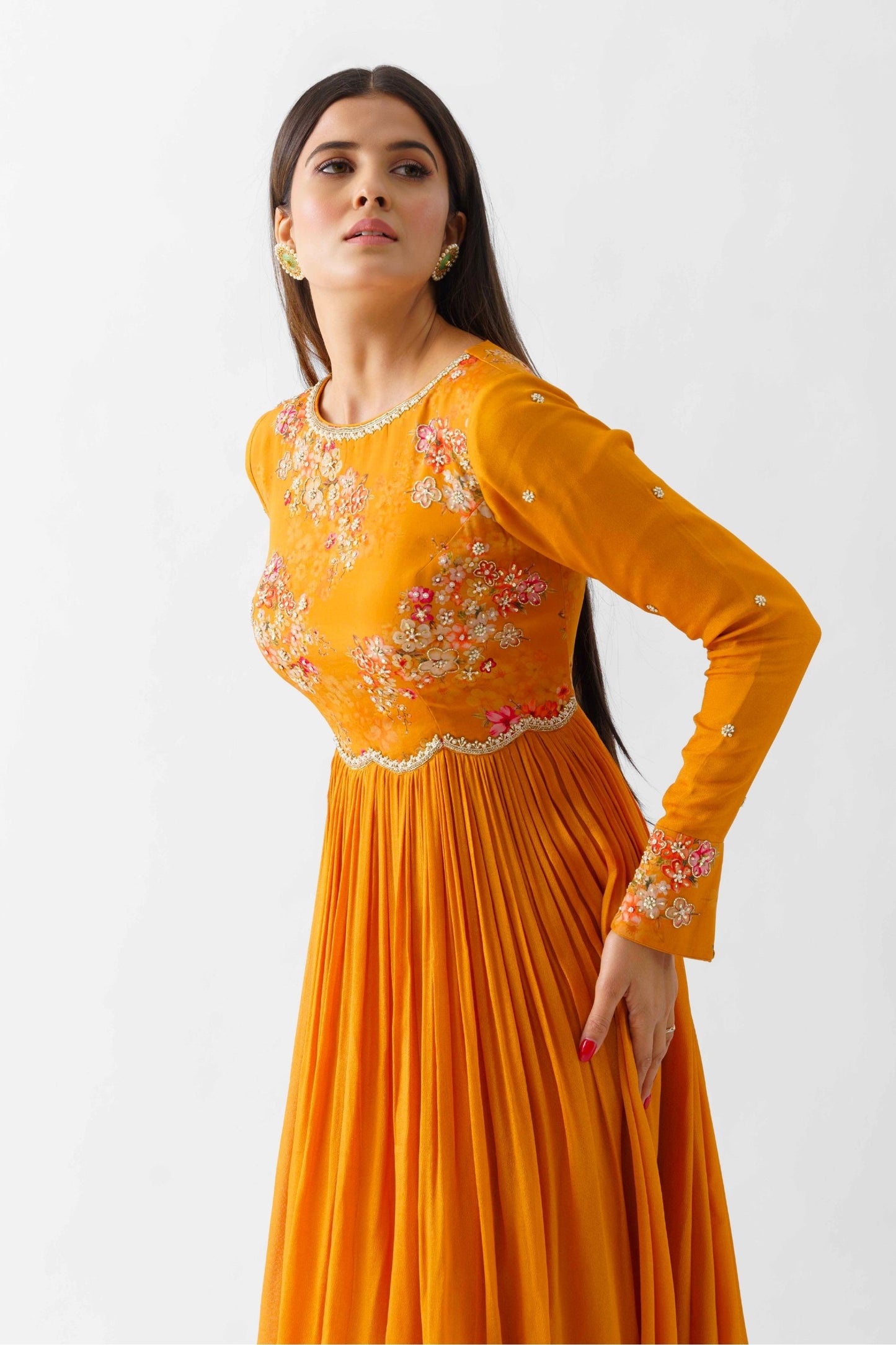 Classic Mustard Yellow Gown