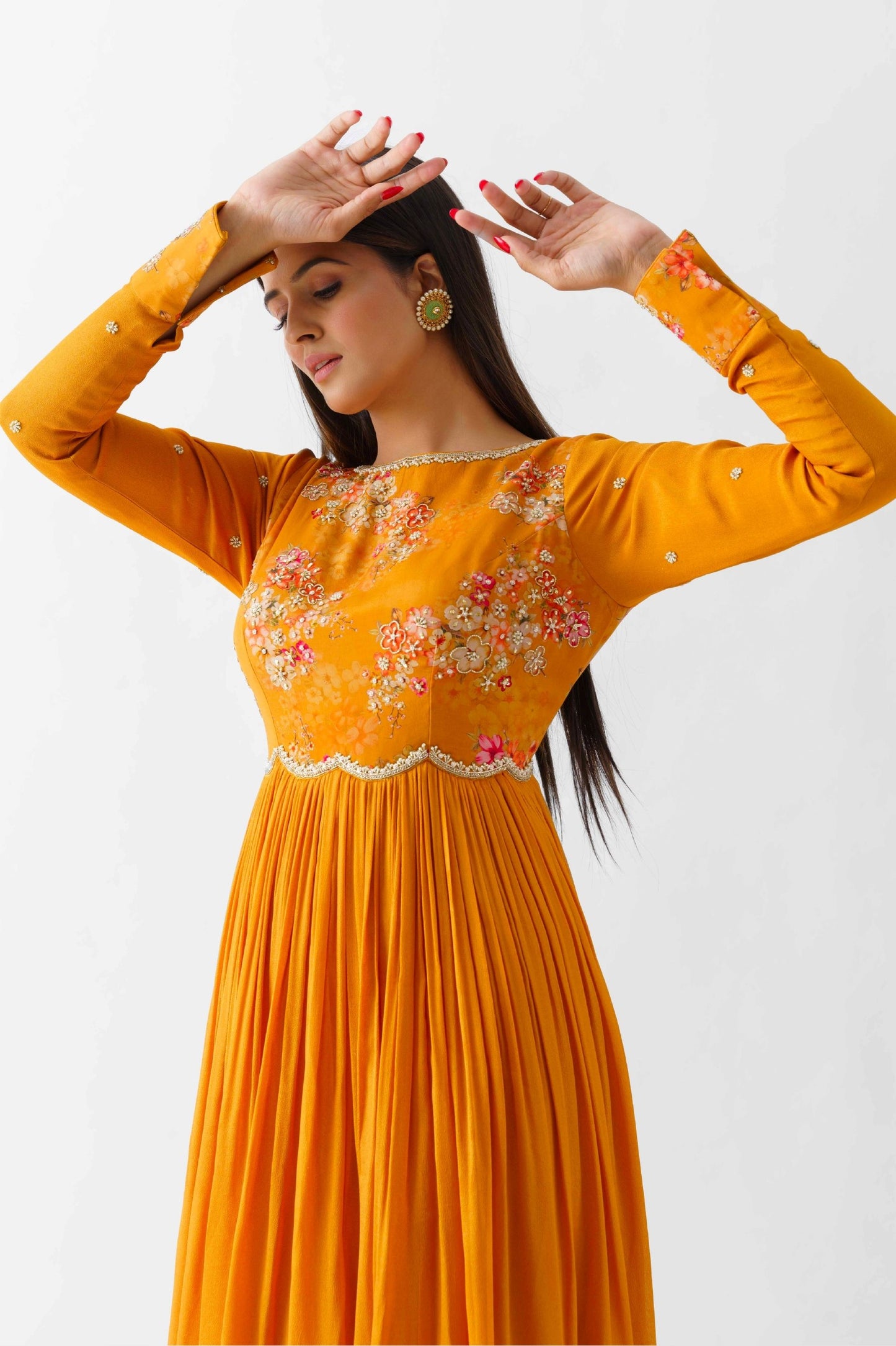 Classic Mustard Yellow Gown
