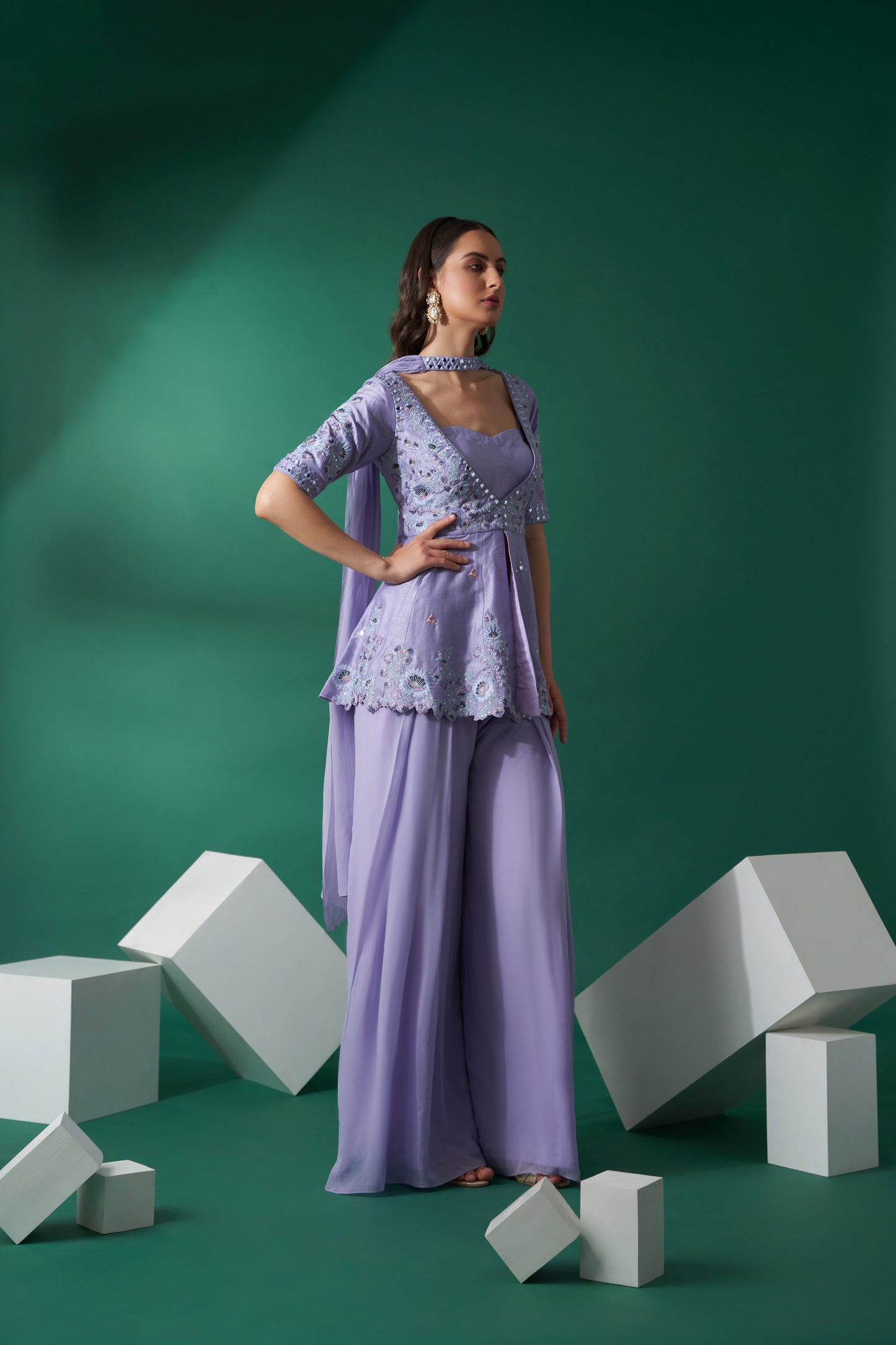 Lilac Sharara Set