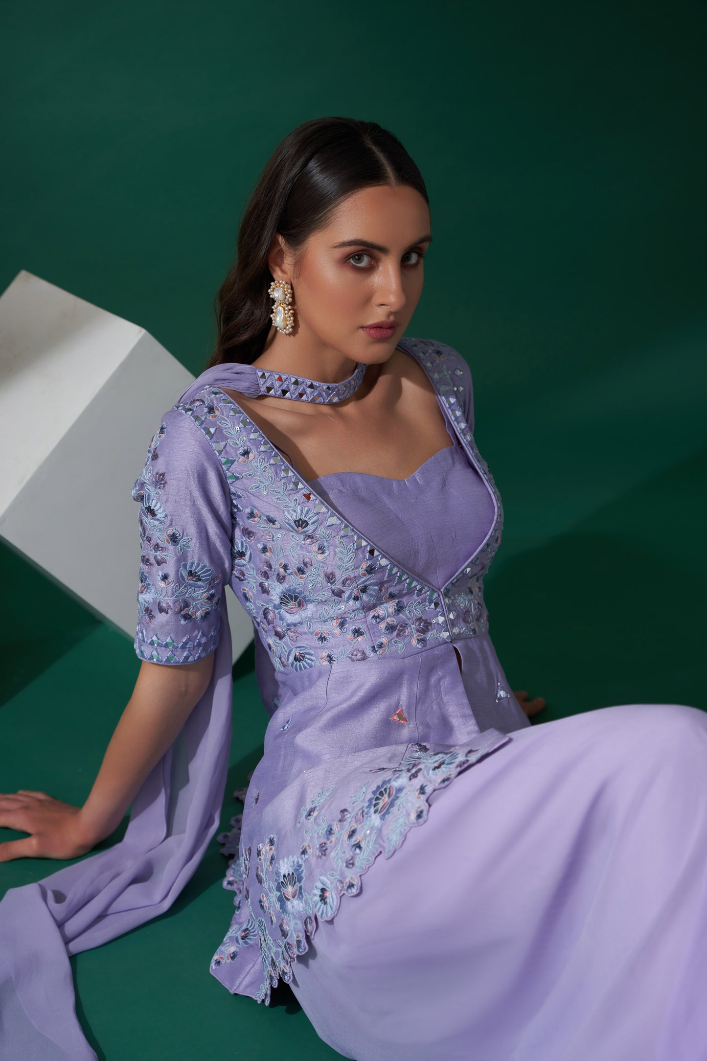 Lilac Sharara Set