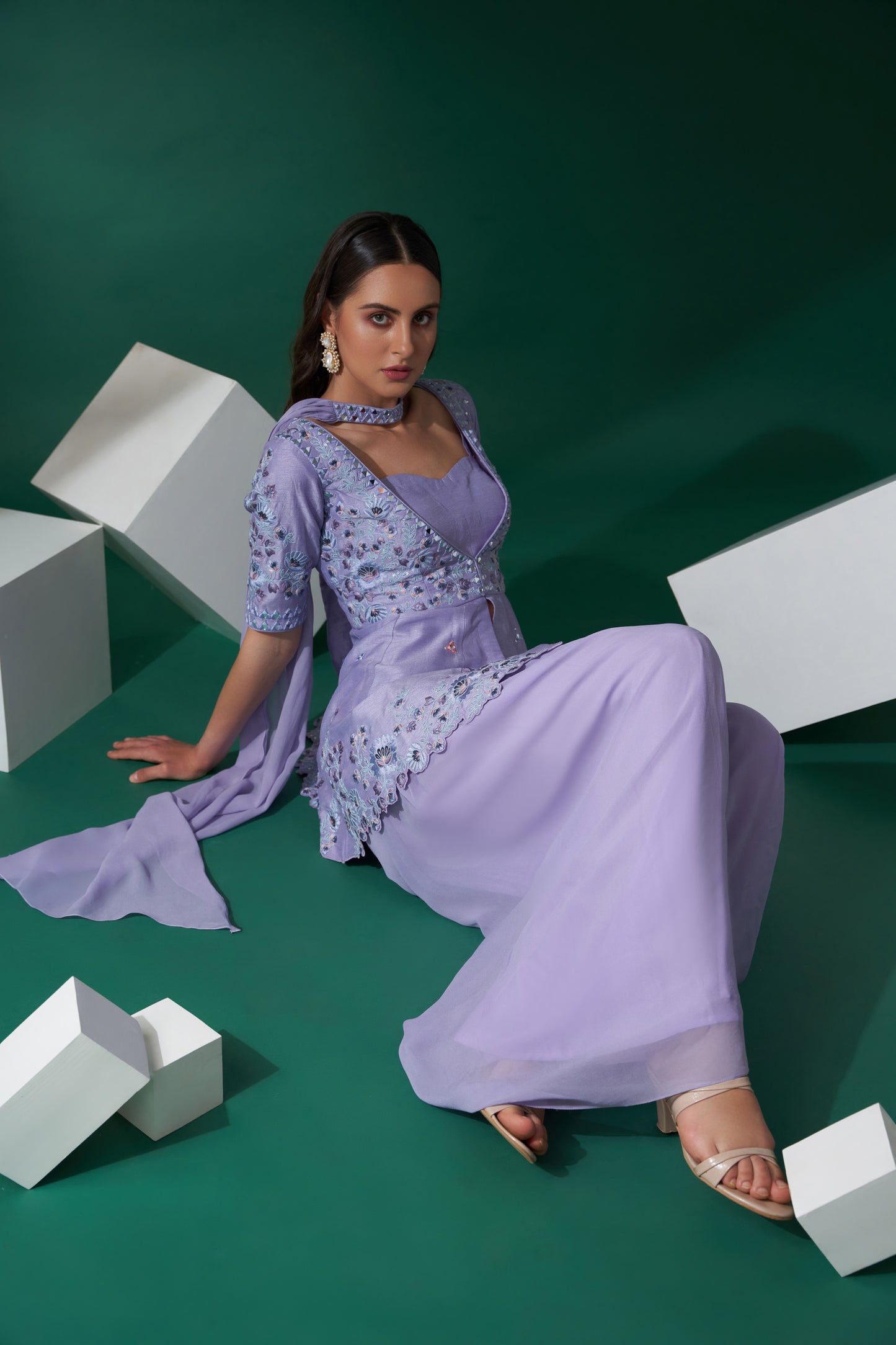 Lilac Sharara Set