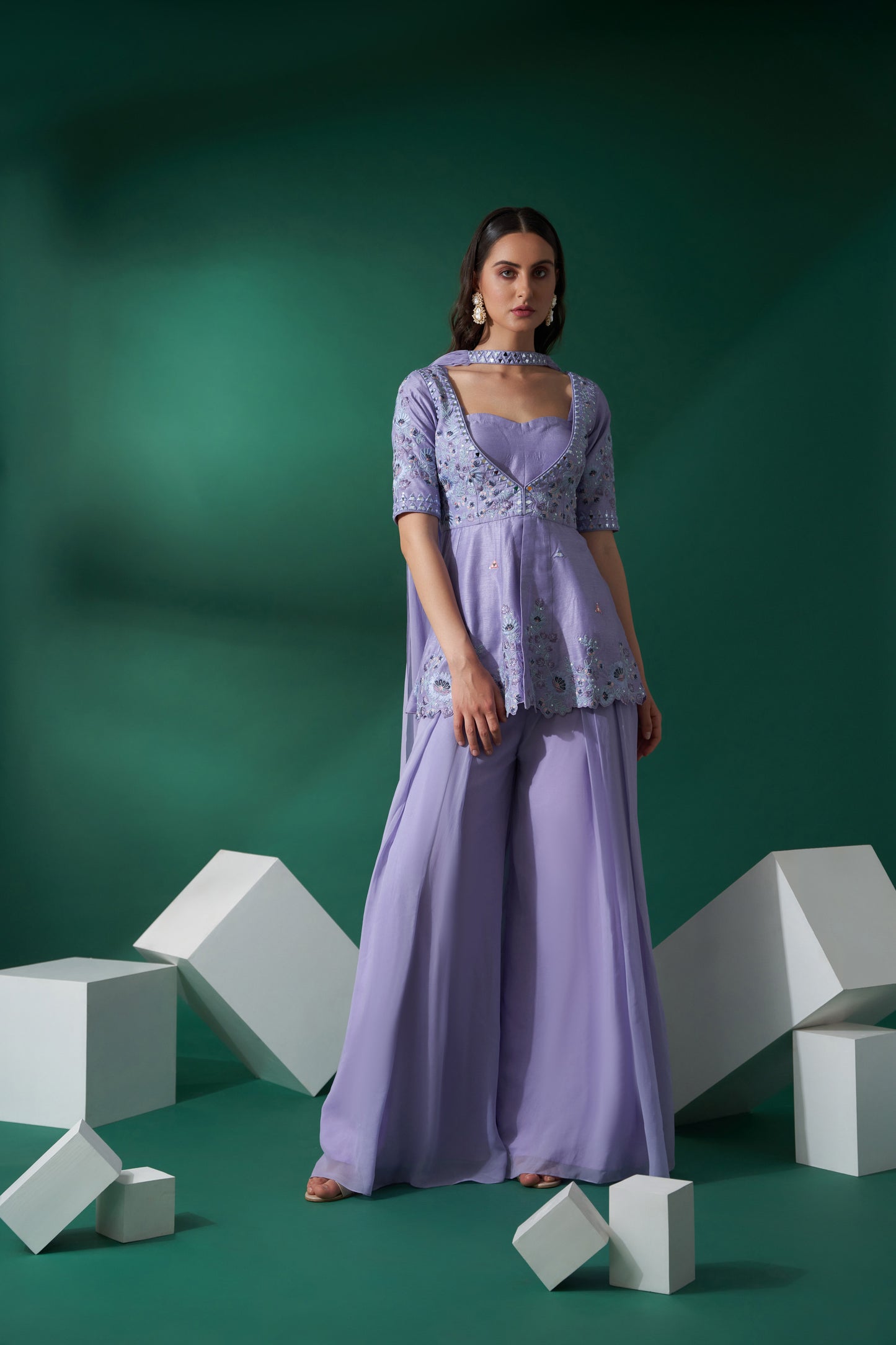 Lilac Sharara Set