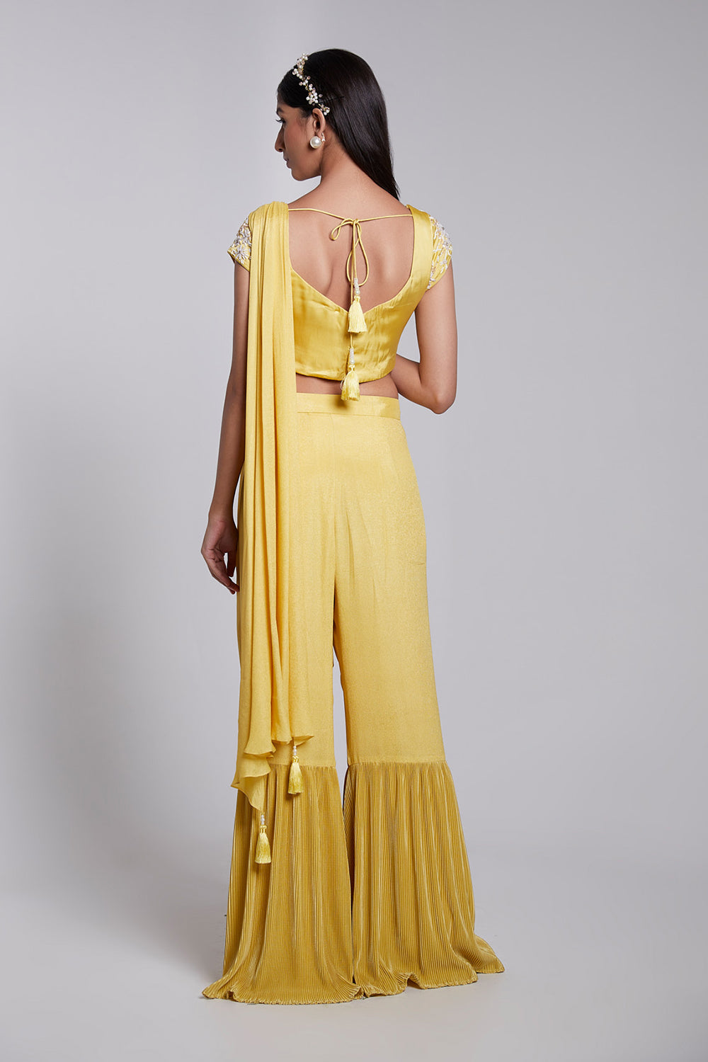 Pre Drape Saree