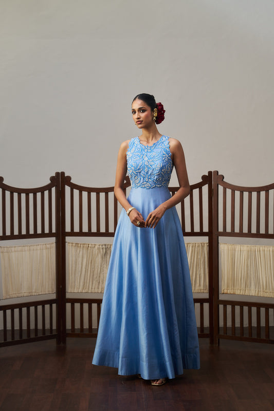 Powder Blue Long Dress