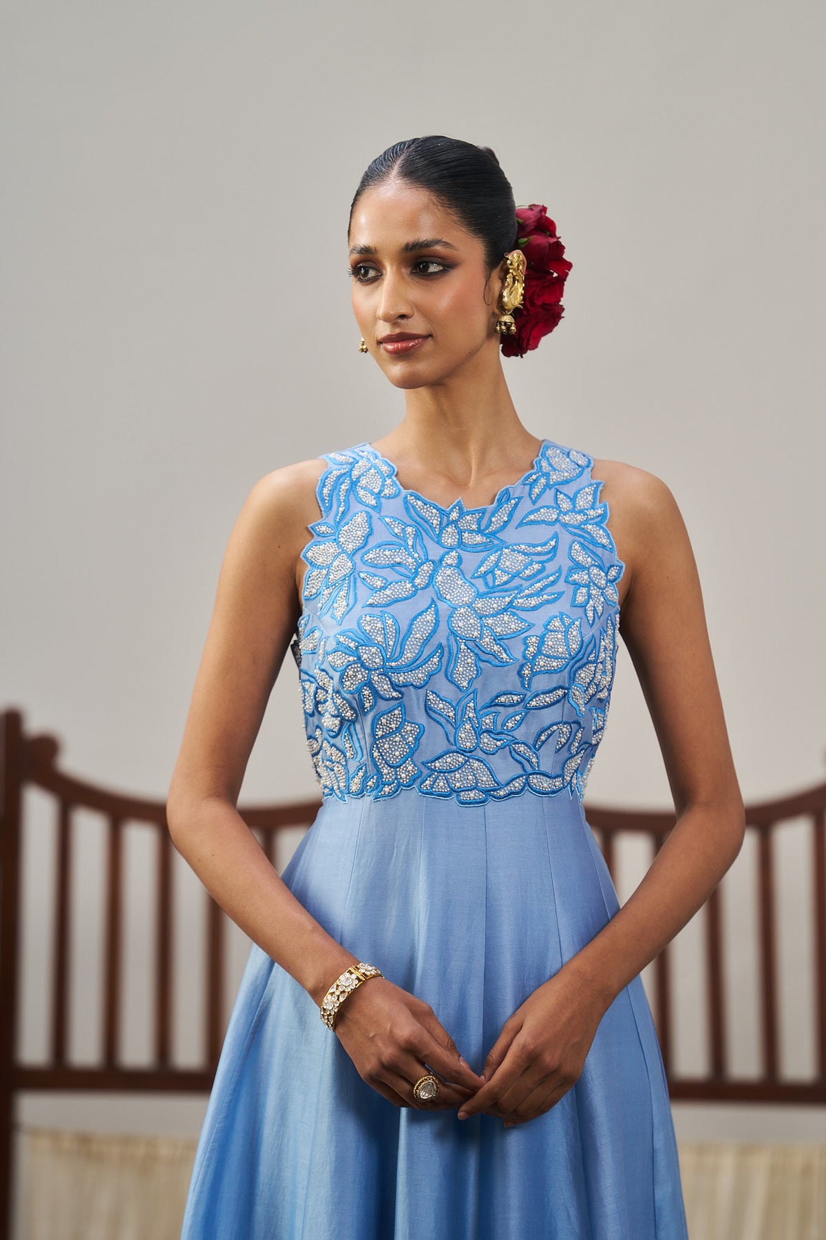 Powder Blue Long Dress