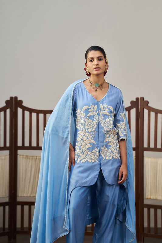 Powder Blue Kurta Set