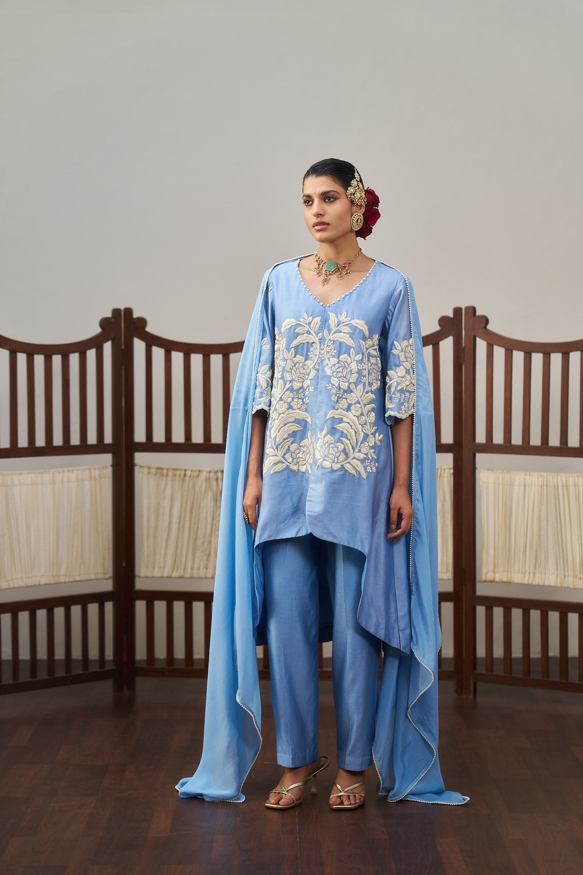 Powder Blue Kurta Set