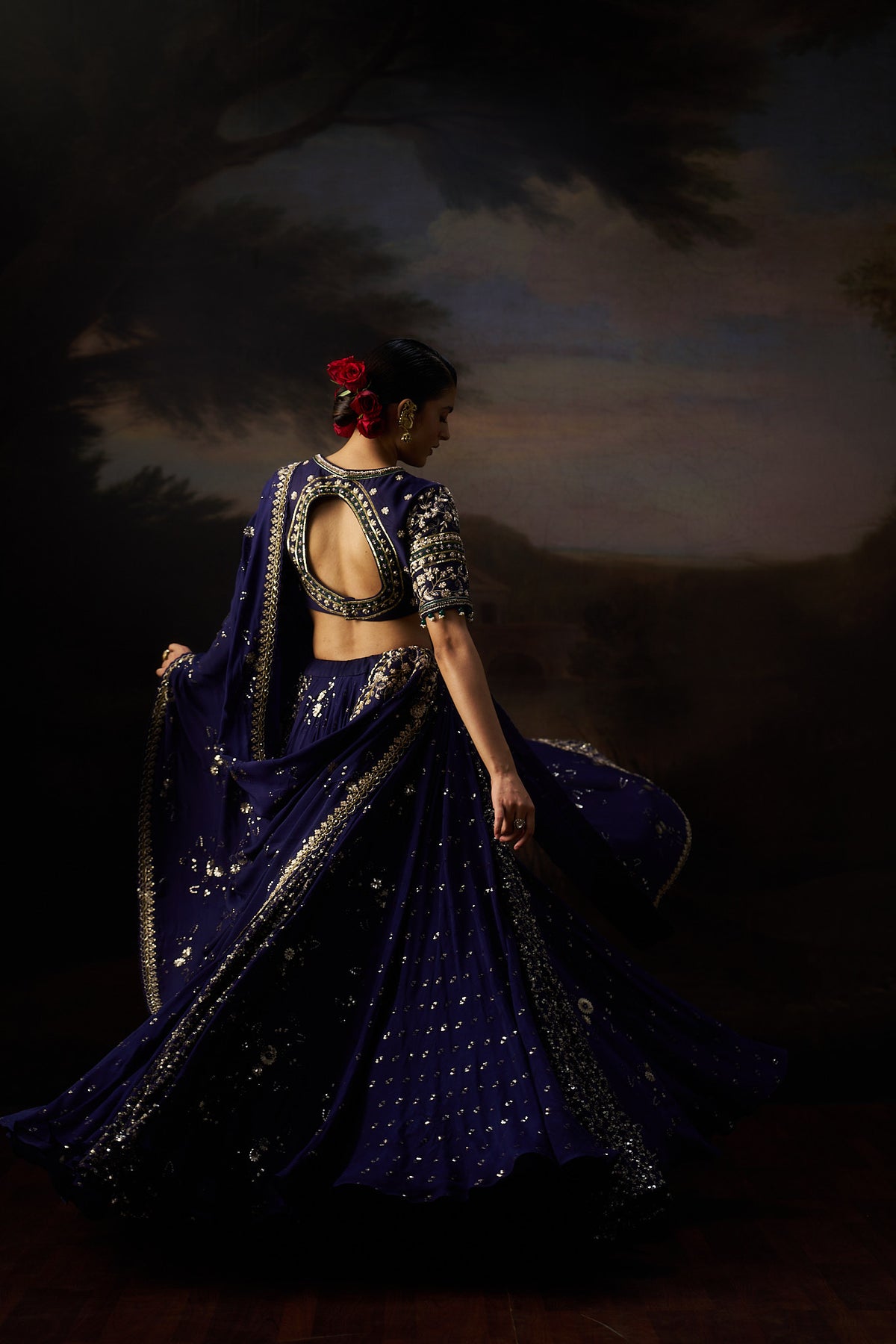 Burgundy Heavy Lehenga Set