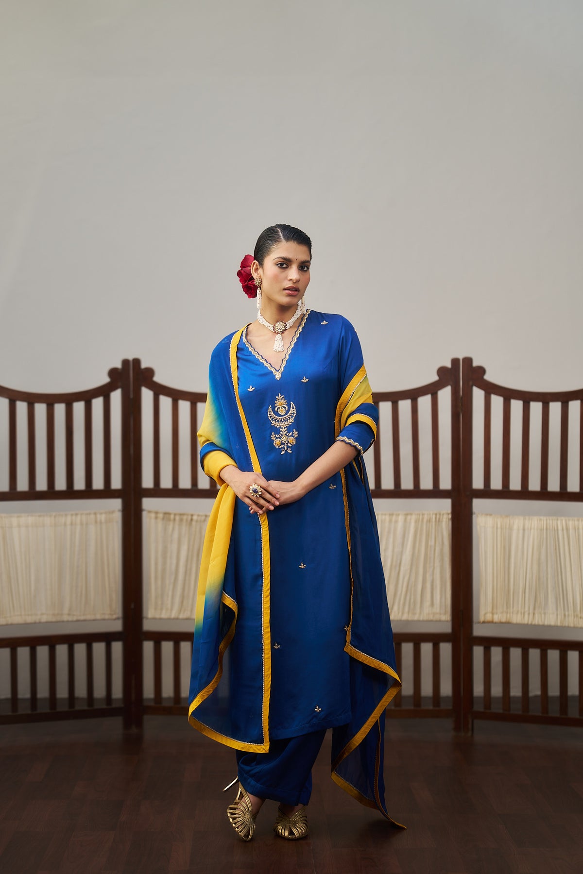 Royal Blue Kurta Set