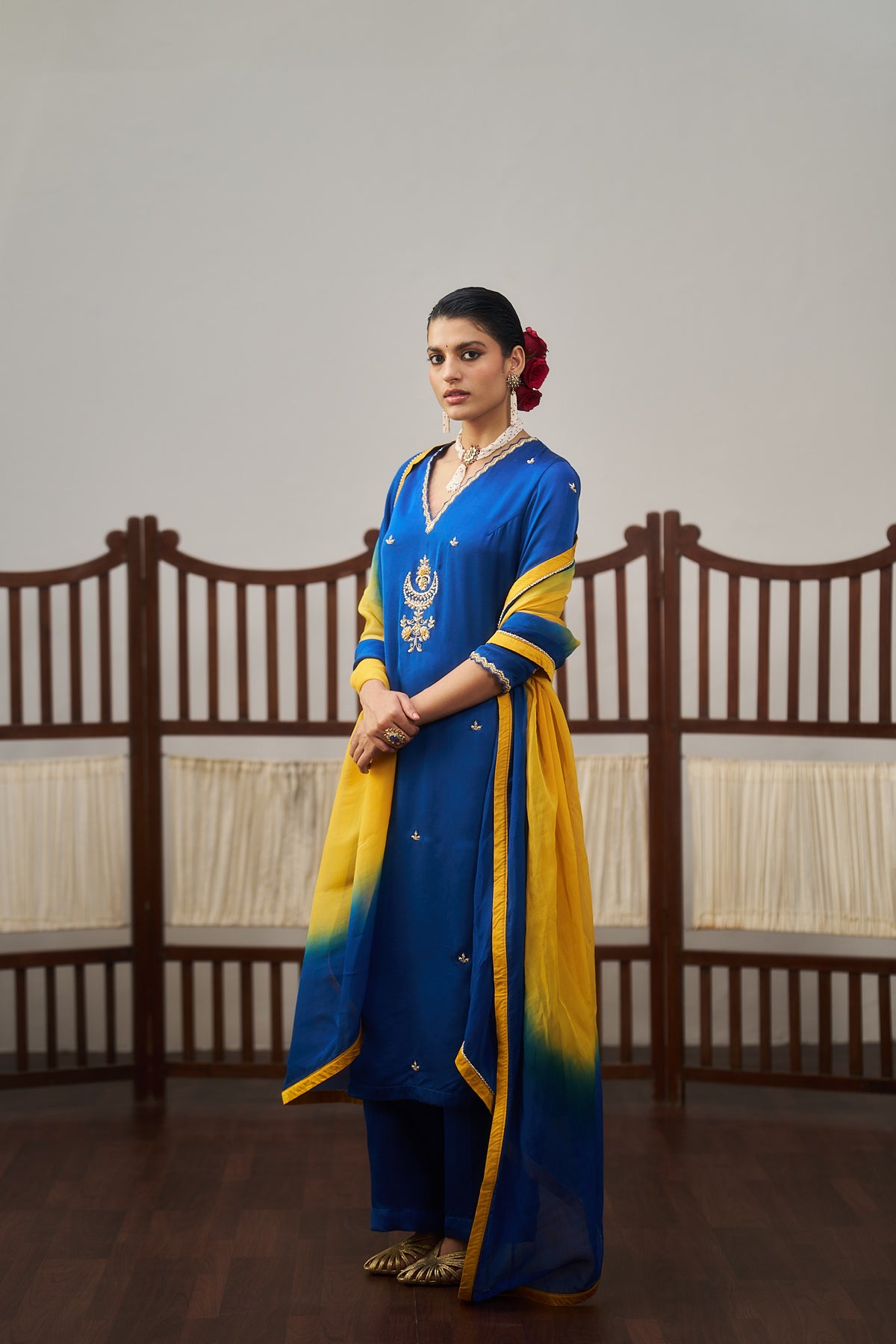 Royal Blue Kurta Set