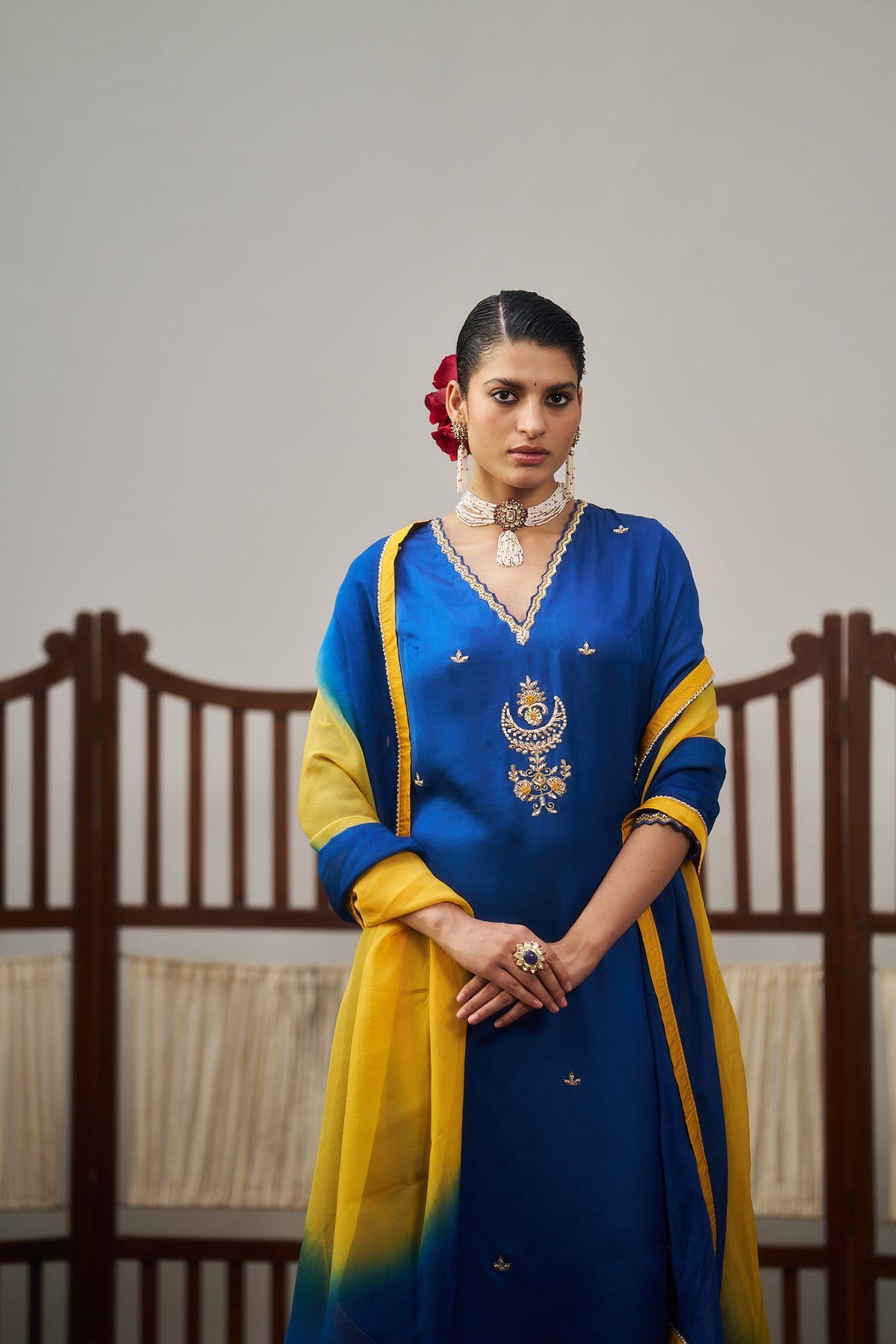 Royal Blue Kurta Set