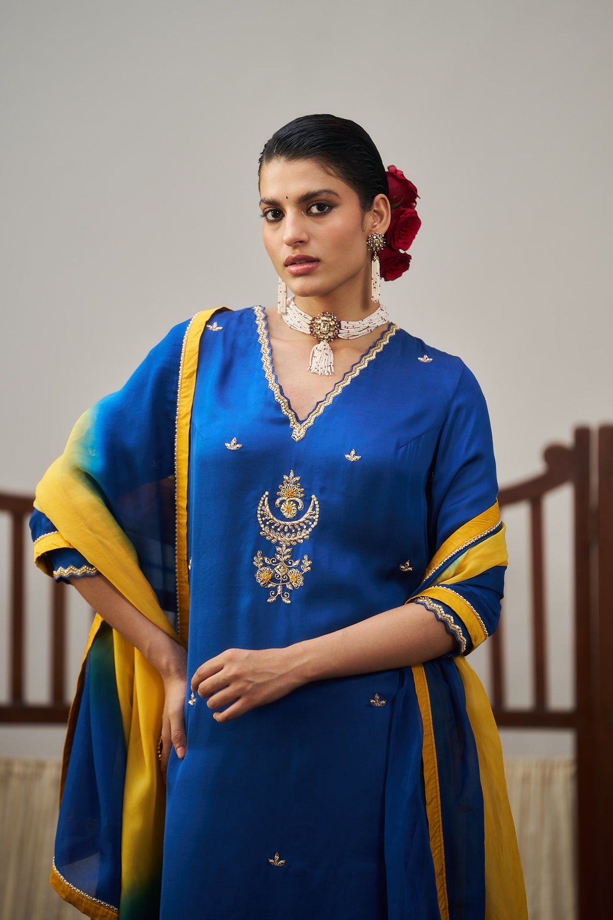 Royal Blue Kurta Set