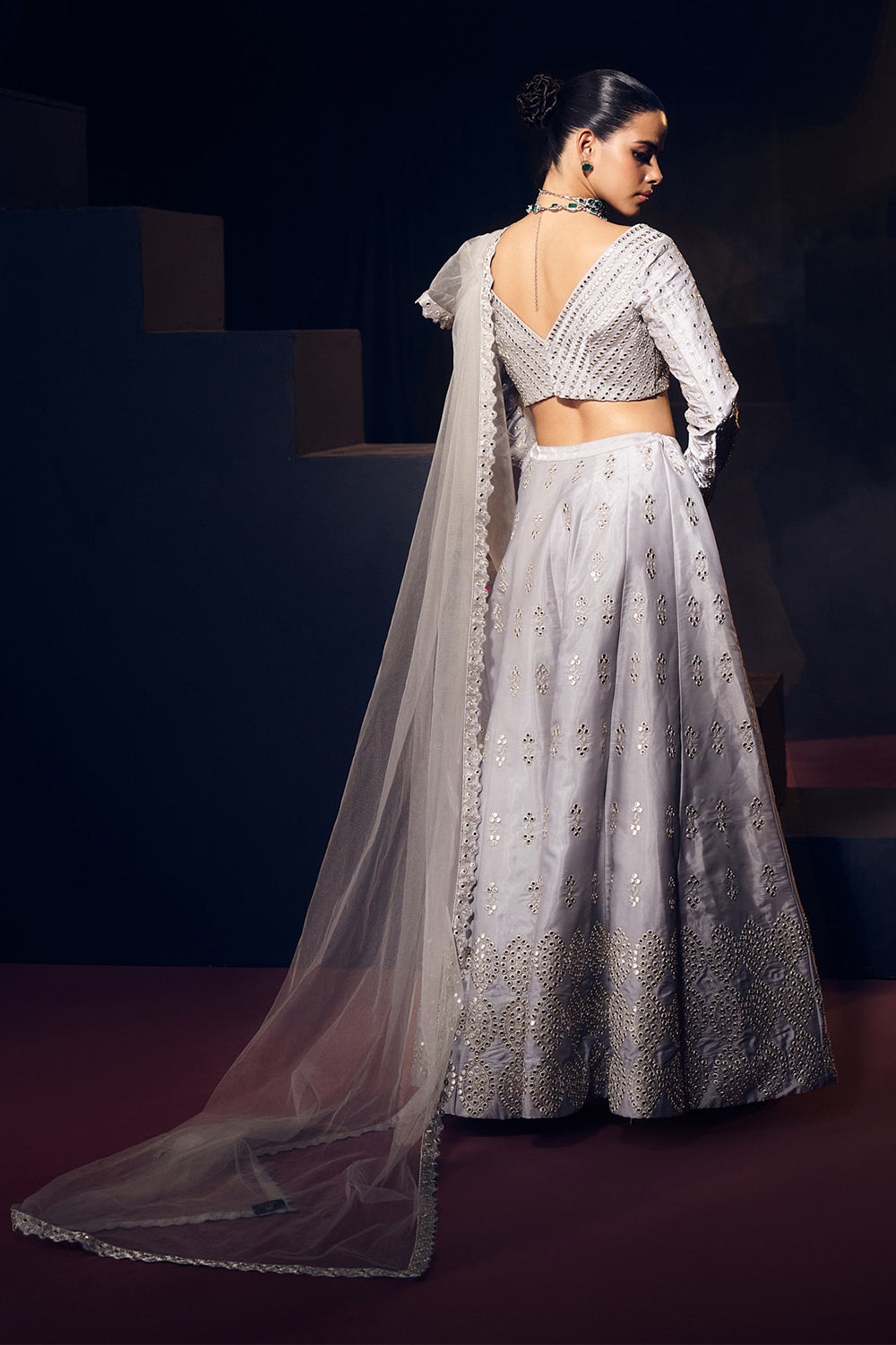 Grey Lehenga Set