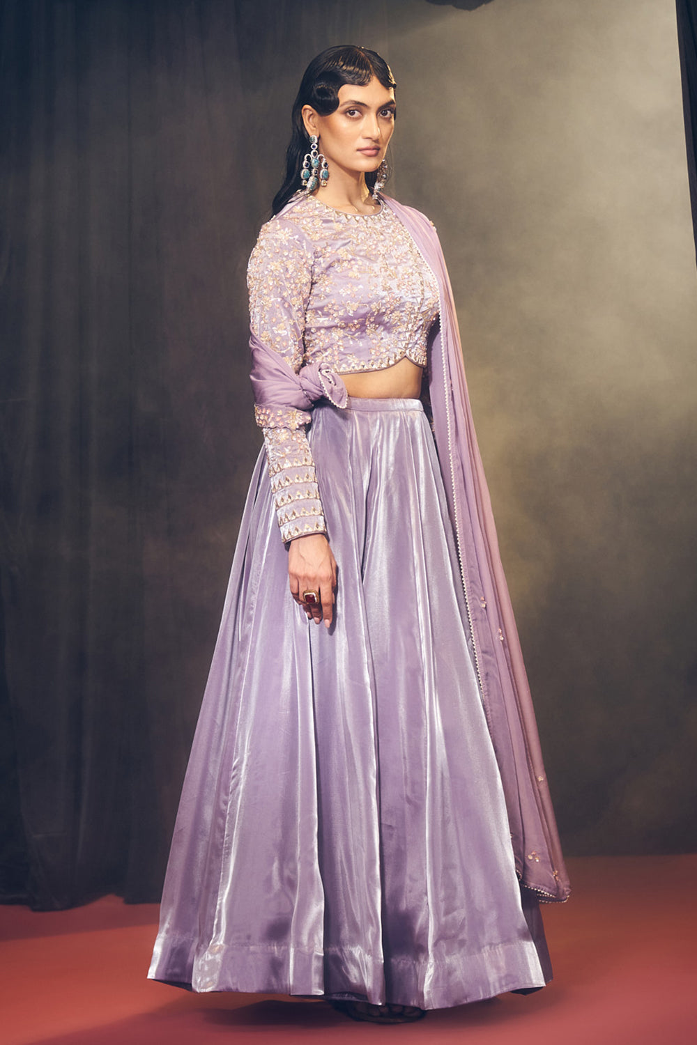 Lilac Lehenga Set