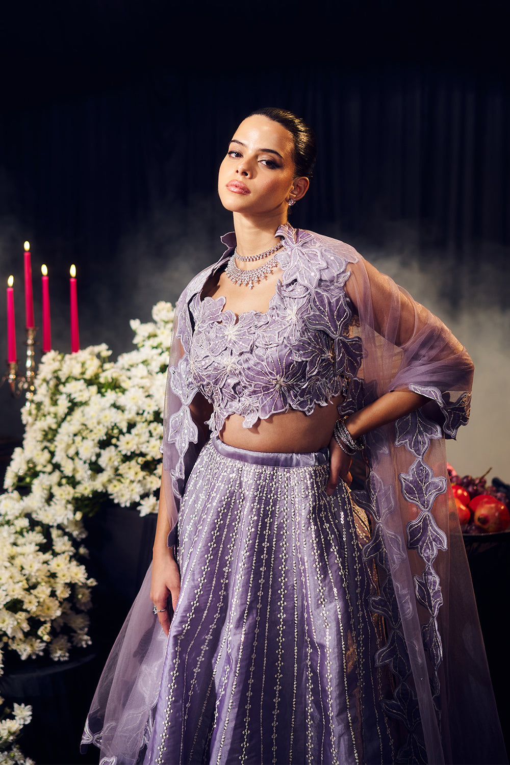Lilac Lehenga Set