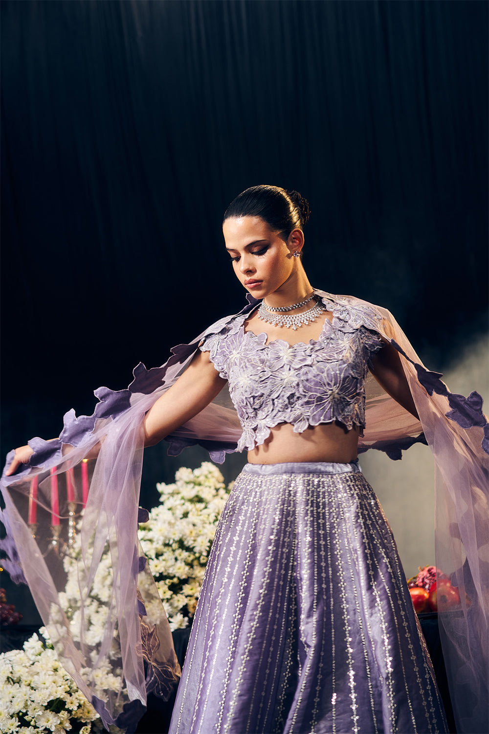 Lilac Lehenga Set