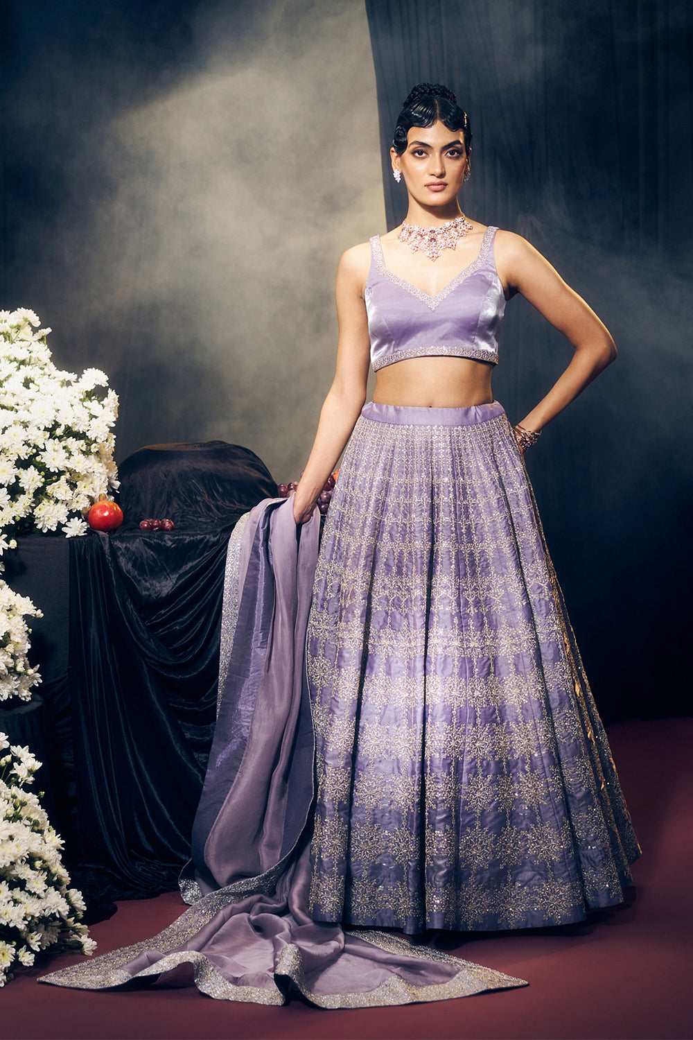Lilac Lehenga Set