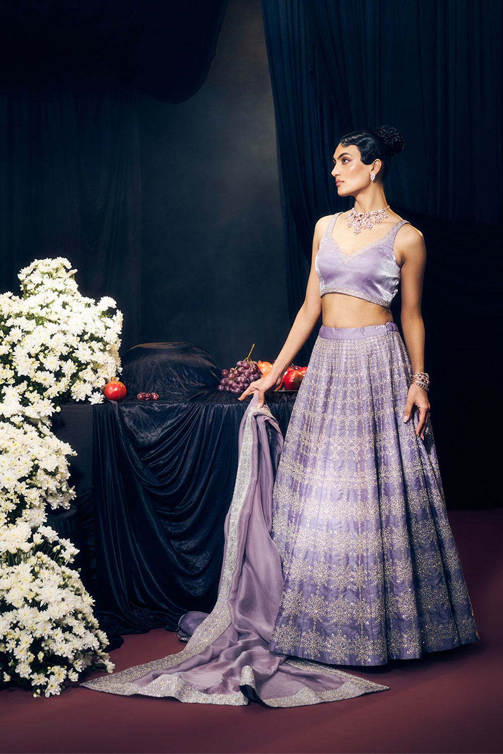 Lilac Lehenga Set