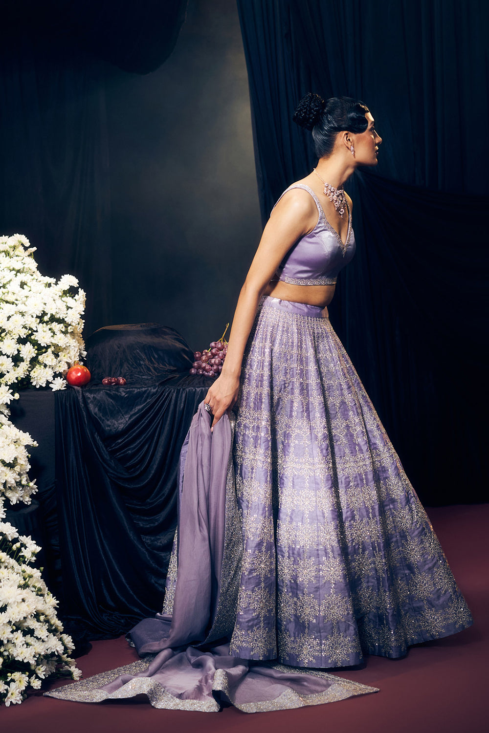 Lilac Lehenga Set