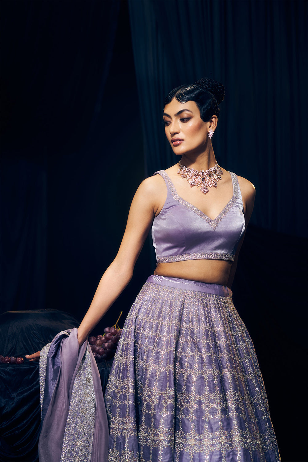 Lilac Lehenga Set